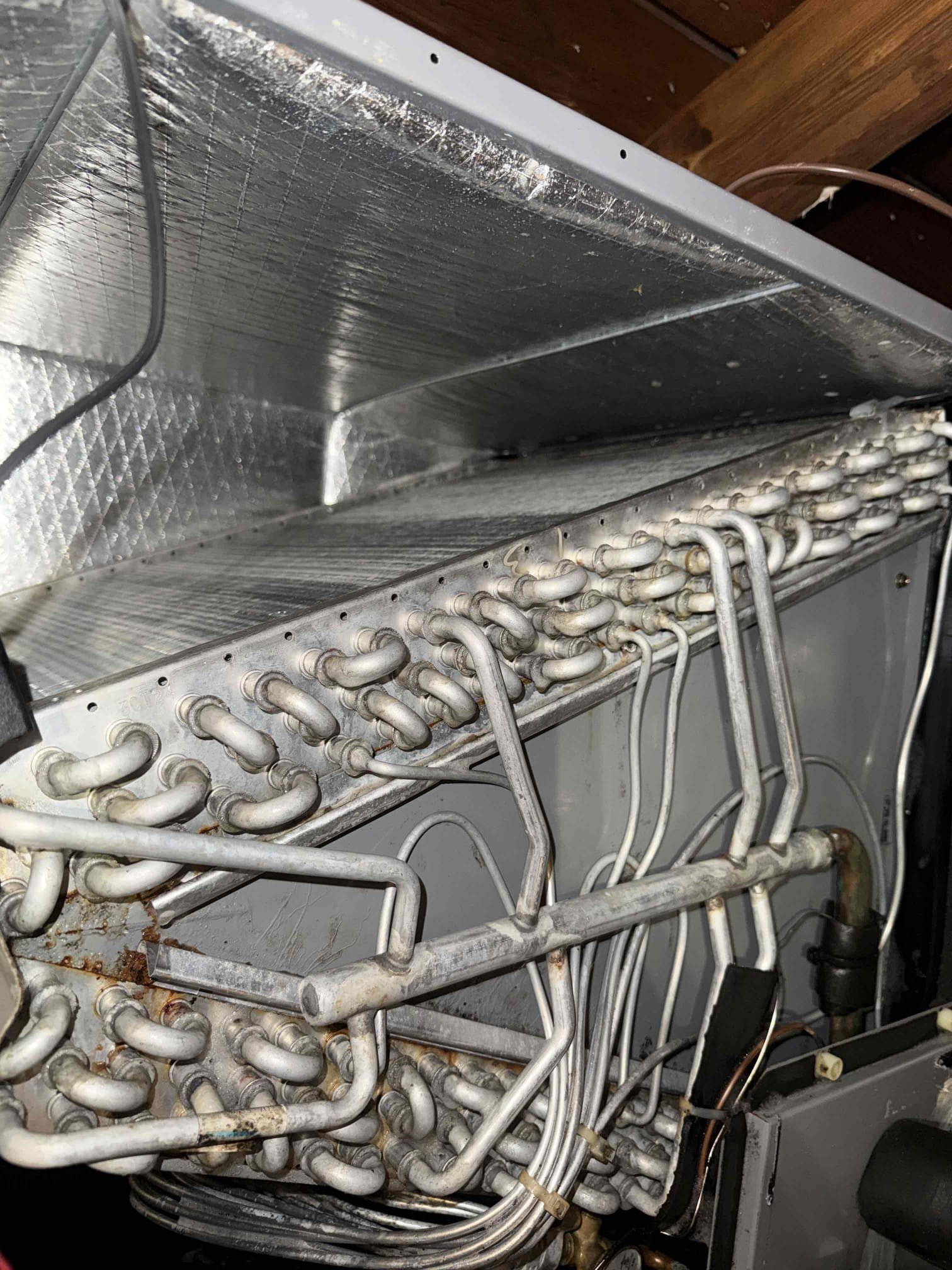 Pull and clean blower. Clean in place evap coil. Perform maintenance on system. Tax and labor included.