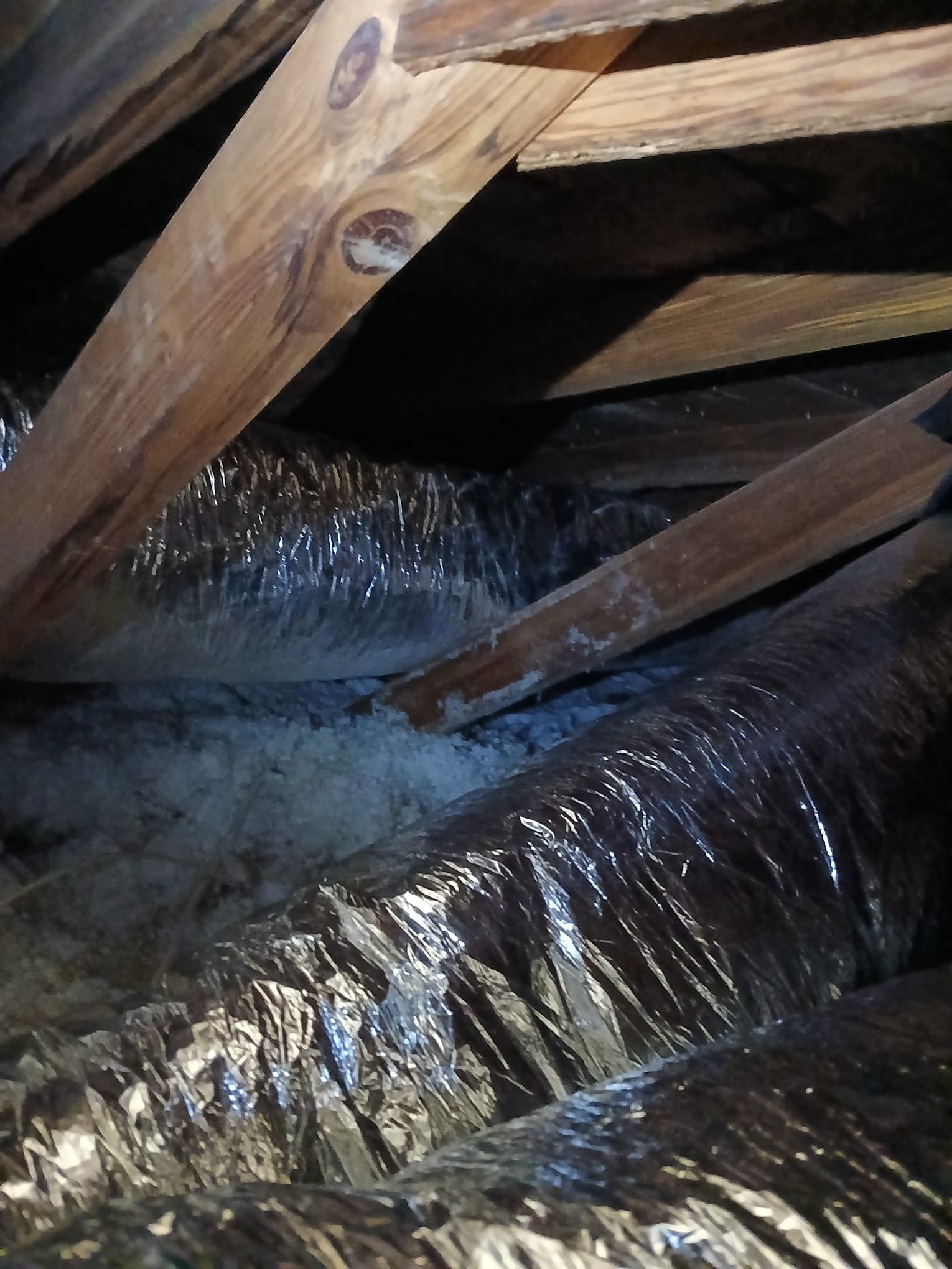 Full Duct Replacement 
Install Attic Fan 

Unable to test attic fan due to temperature in attic being to low asked customer to check this afternoon if it comes on 