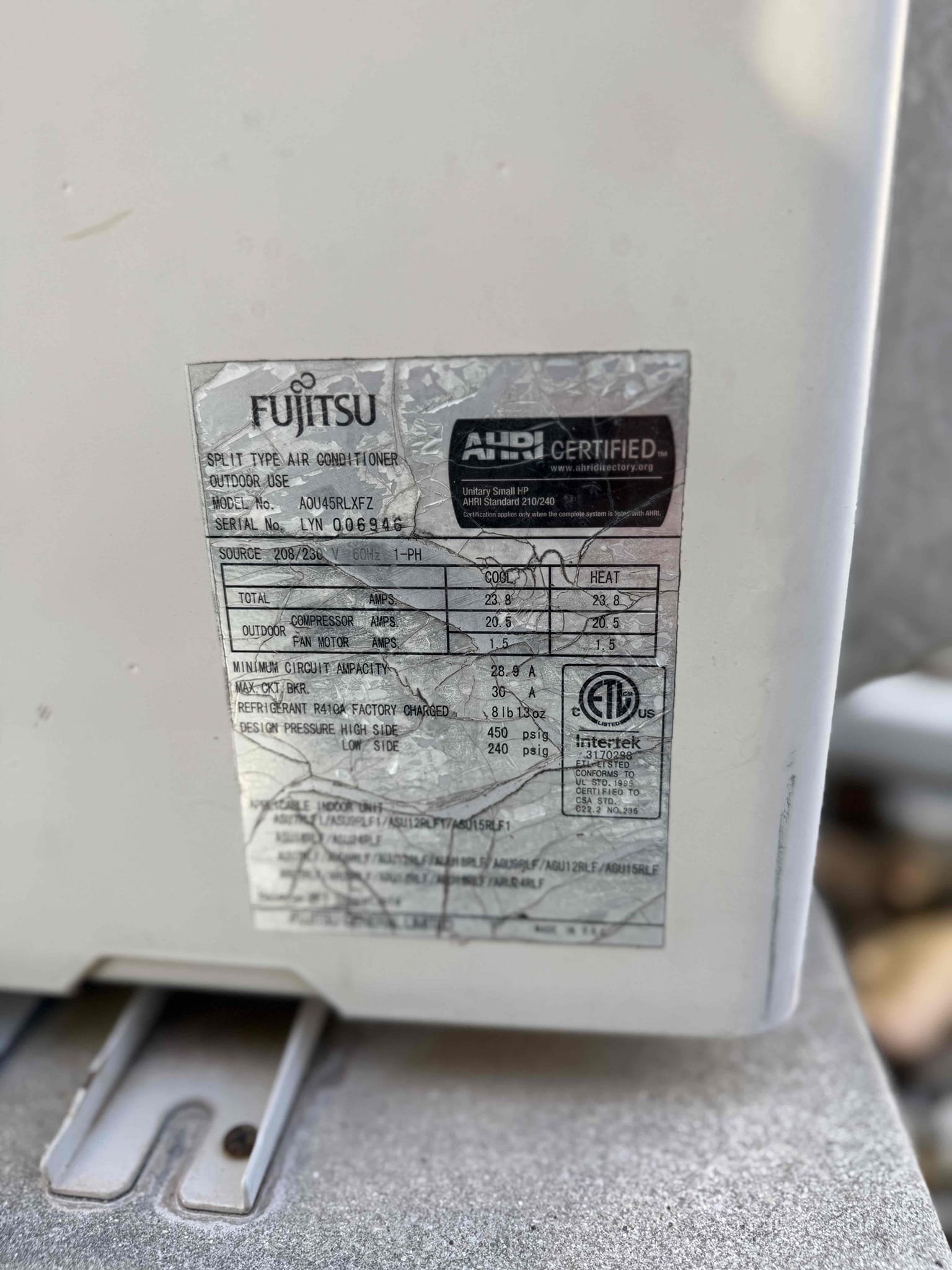 On arrival found front mini split not cooling due to low refrigerant error code. Added refrigerant to system to bring pressures up and performed leak search on system. Found all 3 evap coils leaking and flare connections outside. Unit is not under warranty. Due to age and condition we recommend to perform full system replacement. Unit does cool and heat at this time to the best of its ability. Will submit estimate for system replacement. 