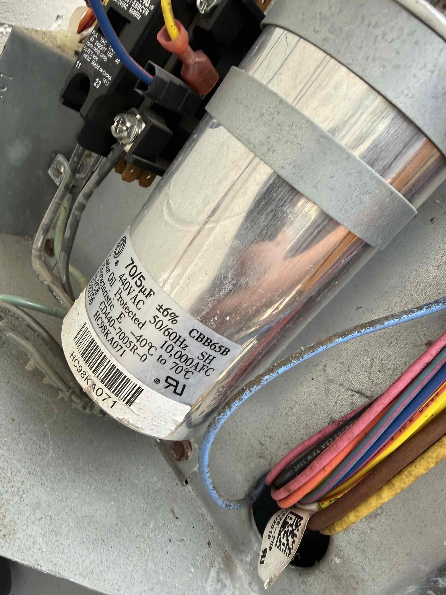 Performed maintenance on 2 systems. Cleaned coils and filters on mini split. Cleared pan and drain. Pressures good. Temp split good. Recommend to client to leave unit on to help with humidity issues. 
Main system cleared pan and drain. Added chemical to help prevent growth. Replaced worn contactor and capacitor. Rinsed condenser coil. Pressures good and temp split good. Both units operating properly at this time. 