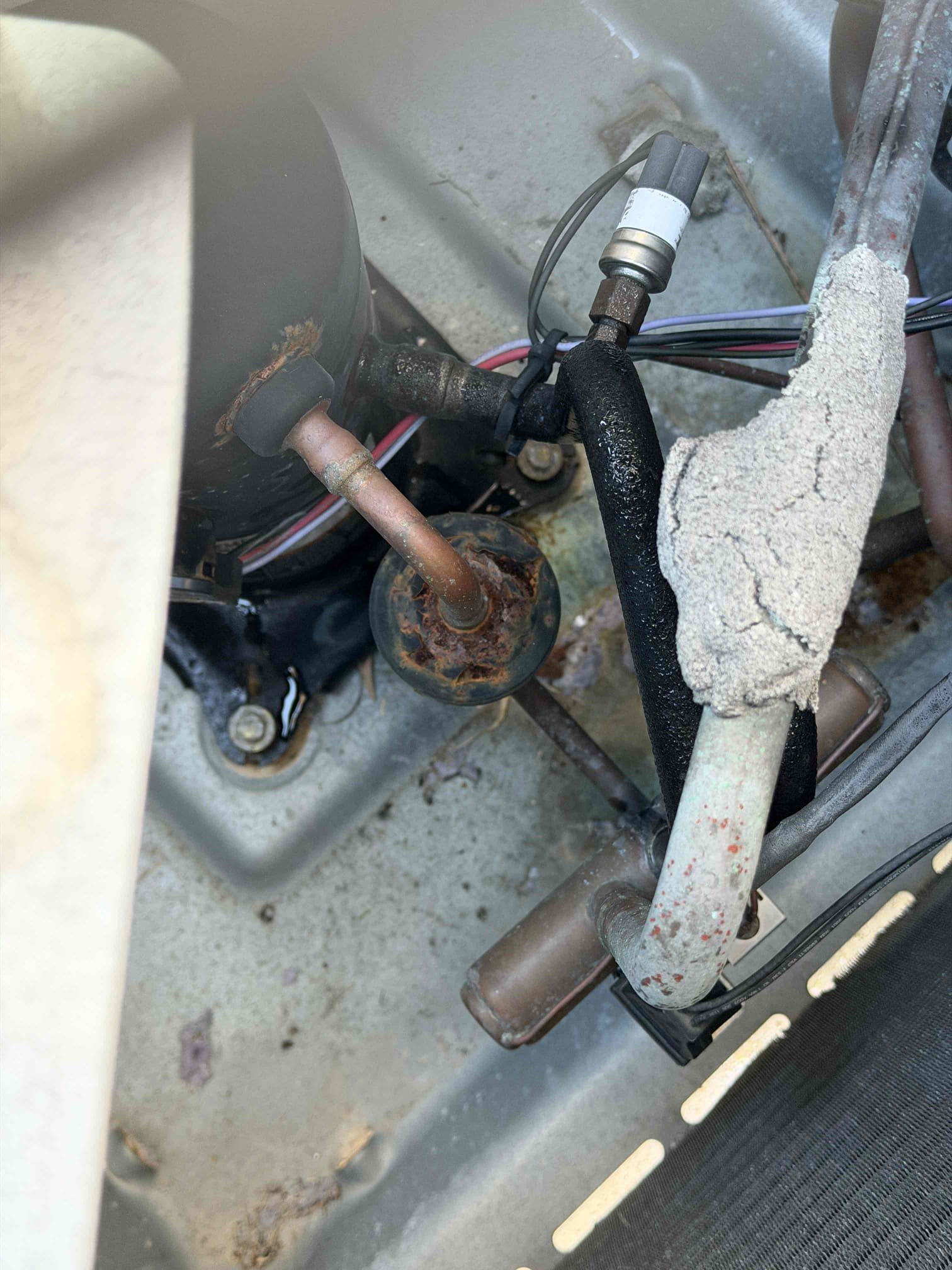 Performed Maitenences on systems. Cleaned/treated drain lines and primary drain pans. Cleaned condenser coils. Evaporator coils are clean. Verified safety float switchs functionality. Checked amp draw on compressors. Checked amp draw on fan motors. Checked capacitors are within factory range. Made sure all connections are tight. Systems are cooling with 20° temperature splits at this time. 
System #2 upstairs deficiencies:
- outdoor copper insulation Degraded and falling apart
- build up on blower wheel
- Growth inside air handler
- Liquid line filter drier inside condenser is rusting/pitted

Client is concerned with humidity and musty smell during the summer time. 
Performed a free duct inspection on both systems: 
Found almost all ducts are not sealed to code. Quote sent for sealing all ducts. 

Scope of work: UV system
- Install New UV system inside upstairs air handler. 
- Clean and sanitize inside air handler excluding the coils and blower wheel
- UV system is transferable to a ne