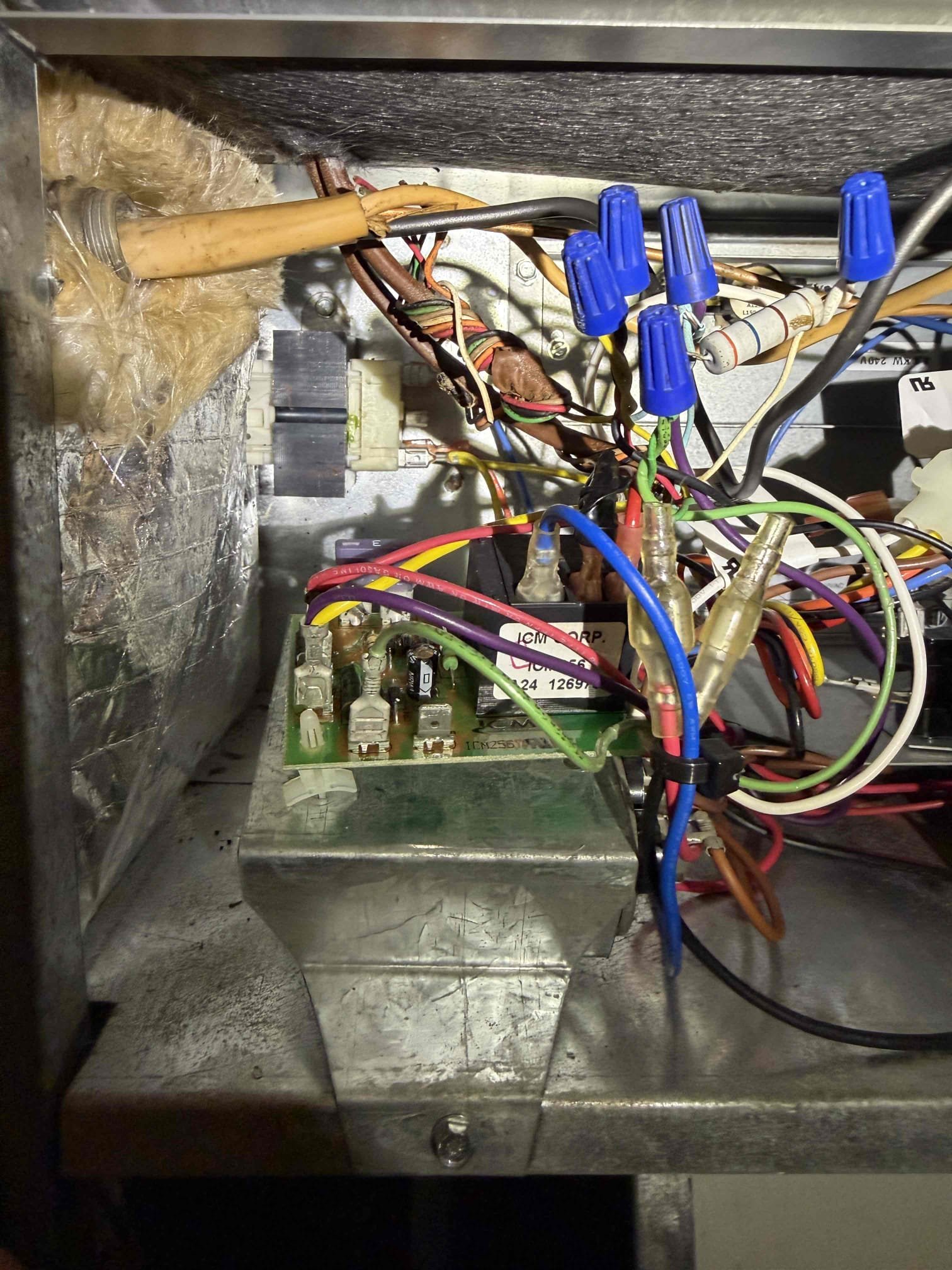 Scope of work:
- Replace heat sequencer
- Replace fan control board
- Replace fan capacitor
- Remove and clean Fan blower wheel assembly. 
- Replace outdoor condenser capacitor
- Complimentary condenser coil cleaning. 
- Complimentary drain cleaning/treatment 

System has a 20° cooling temp split. 
System heats properly. 