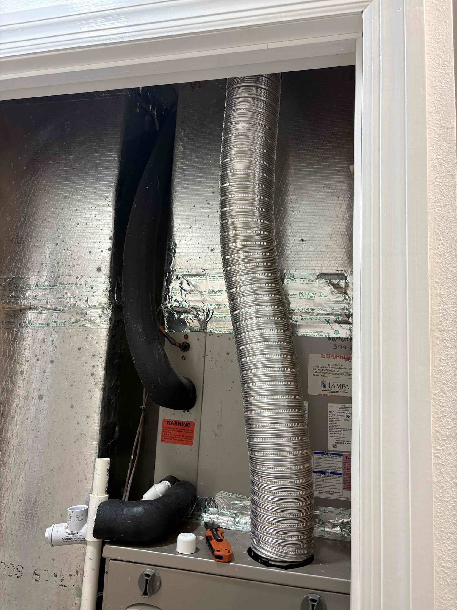 Homeowner states Ecobee was switching screens and acting weird. Re seated connections at Thermosat. Verified no water in safety. Tested for voltage drop coming to Thermosat. Took system off eco mode and setup WiFi to Thermosat. No issues. Unit is cooling properly. Explained that the Thermosat could be failing. Next time it happens she will get a new Ecobee and we can install. Credit 95$ today towards Thermosat install. No repair made at this time so billed diagnostic. 