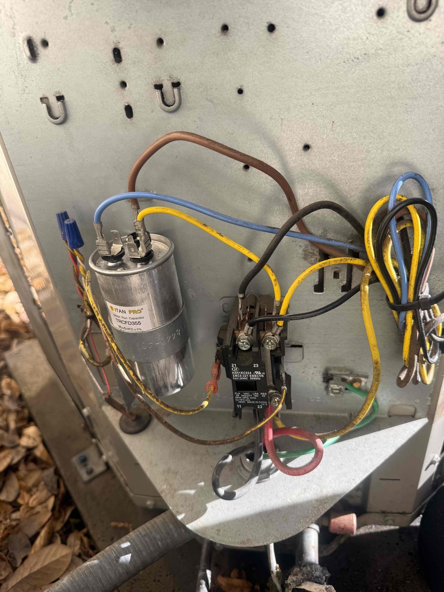Performed maintenance on system. Electrical checked good. Pressures good. Temp split good. Unit heats and cools properly. Cleared pan and drain. Added chemical to help prevent growth. Rinsed condenser coil. Ductwork is original sheet metal with deteriorated insulation. Made client aware. Client declined estimate at this time. 