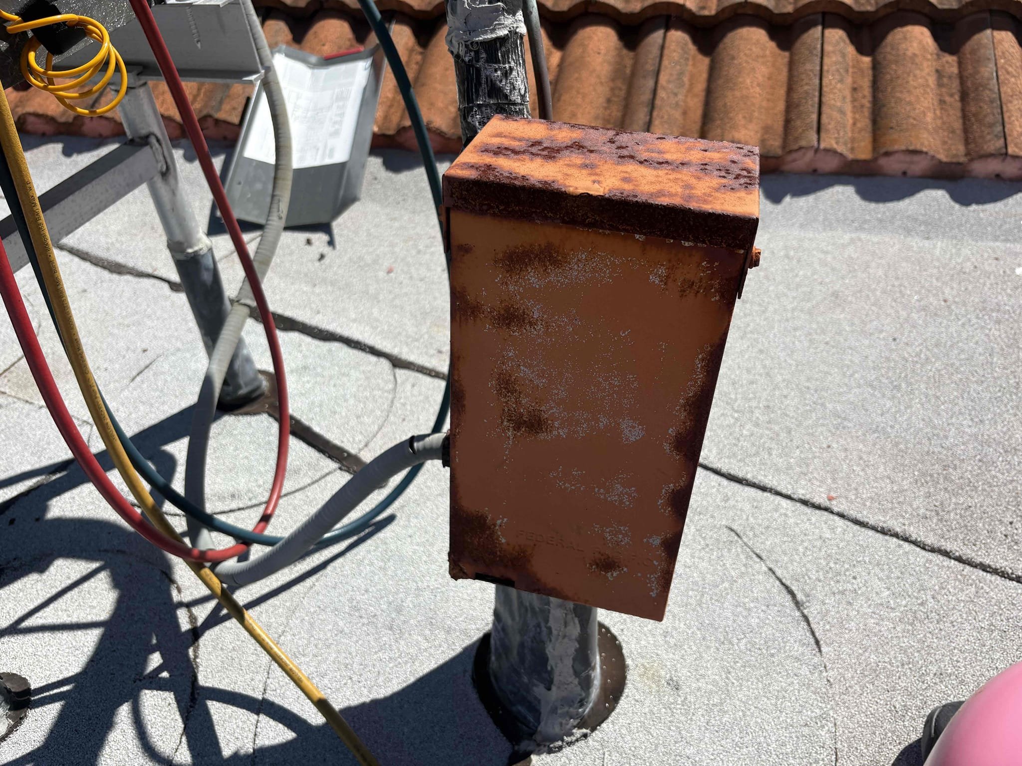Upon arrival home owner states roof top condenser not coming on. Found system completely out of refrigerant. System going off on low pressure. Performed leak search to find leak in case coil. 

Outdoor Contactor Rusting 
Outdoor Capacitor Starting to Rust
Outdoor High Voltage Disconnect Rusted Out
Exposed High Voltage Condenser Electrical Whip


2019 Trane Case Coil
2019 Trane Condenser 
2012 Goodman Furnace 

System was not registered and currently out of all warranties. Explained repairs (cost) vs new system. Home owner would only like to repair system. Explained we can not warranty coils. Also explained further diagnosis may be needed once system is running. Potential compressor damage from short cycling. 

Left condenser off so no further damage. Furnace will still work in heat in meantime. 