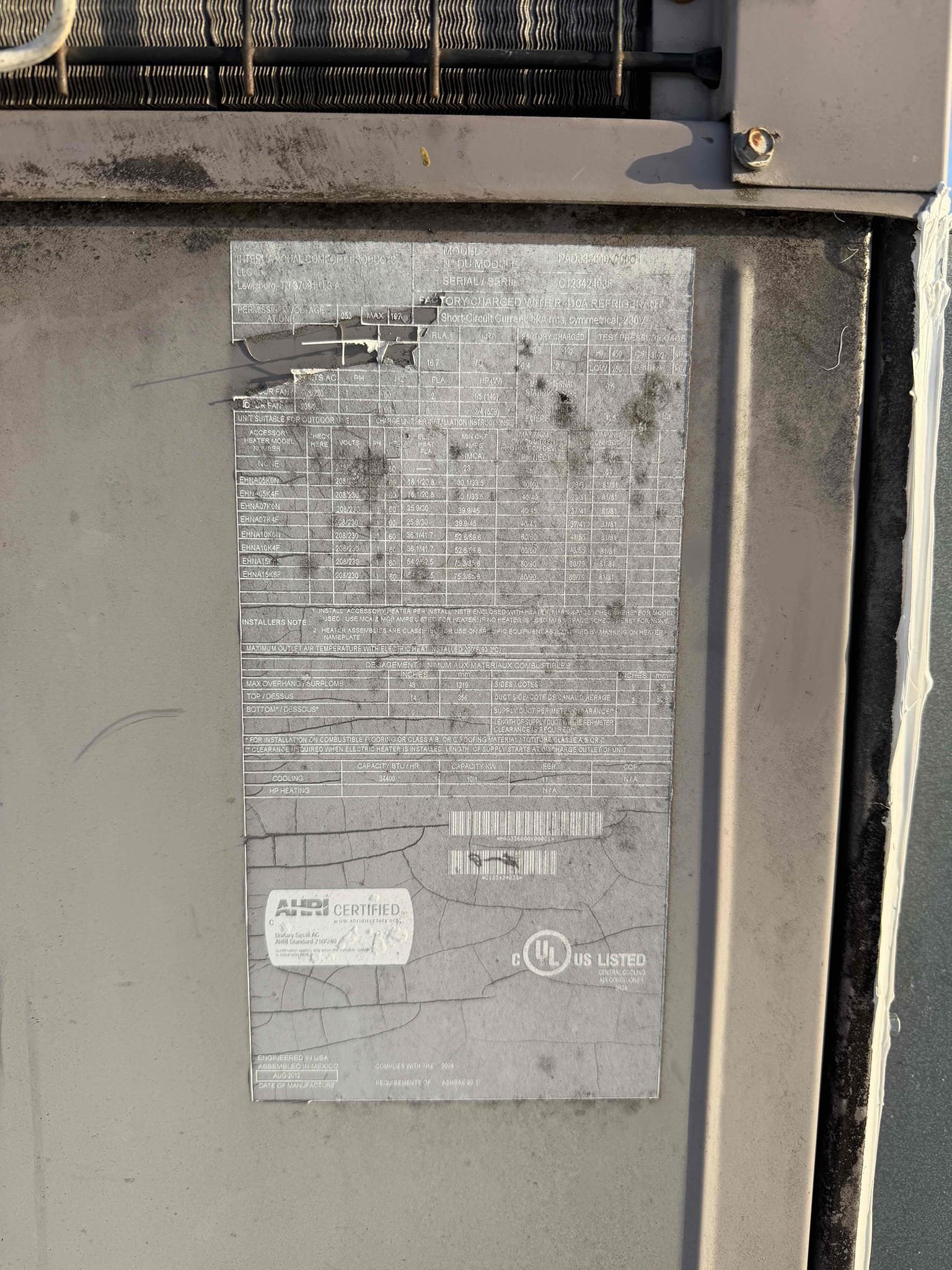 Client stated that new roof was put on previous Monday and the unit stopped running on Friday. It did rain Friday. Found breaker at main panel tripped. Turned off disconnect at unit and reset breaker. Breaker tripped immediately. Pulled wires off breaker and reset breaker. Breaker stayed on. Diagnosed a bad high voltage issue from panel to roof disconnect. Need our electrician to come out and give a quote for replacement. 

Quotes sent for system replacements per clients request. 