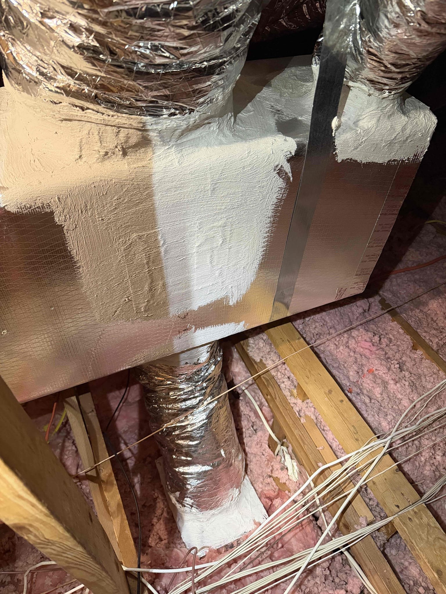 Duct sealing unit#2 ductwork
Cleaning on air handler #1
UV air treatment system #1

Scope of work:
- Mastic seal all duct work on system #2 (master bedroom). 
- Clean and sanitize Air handler #1 of all growth 
- Install UV system inside Air handler #1 
