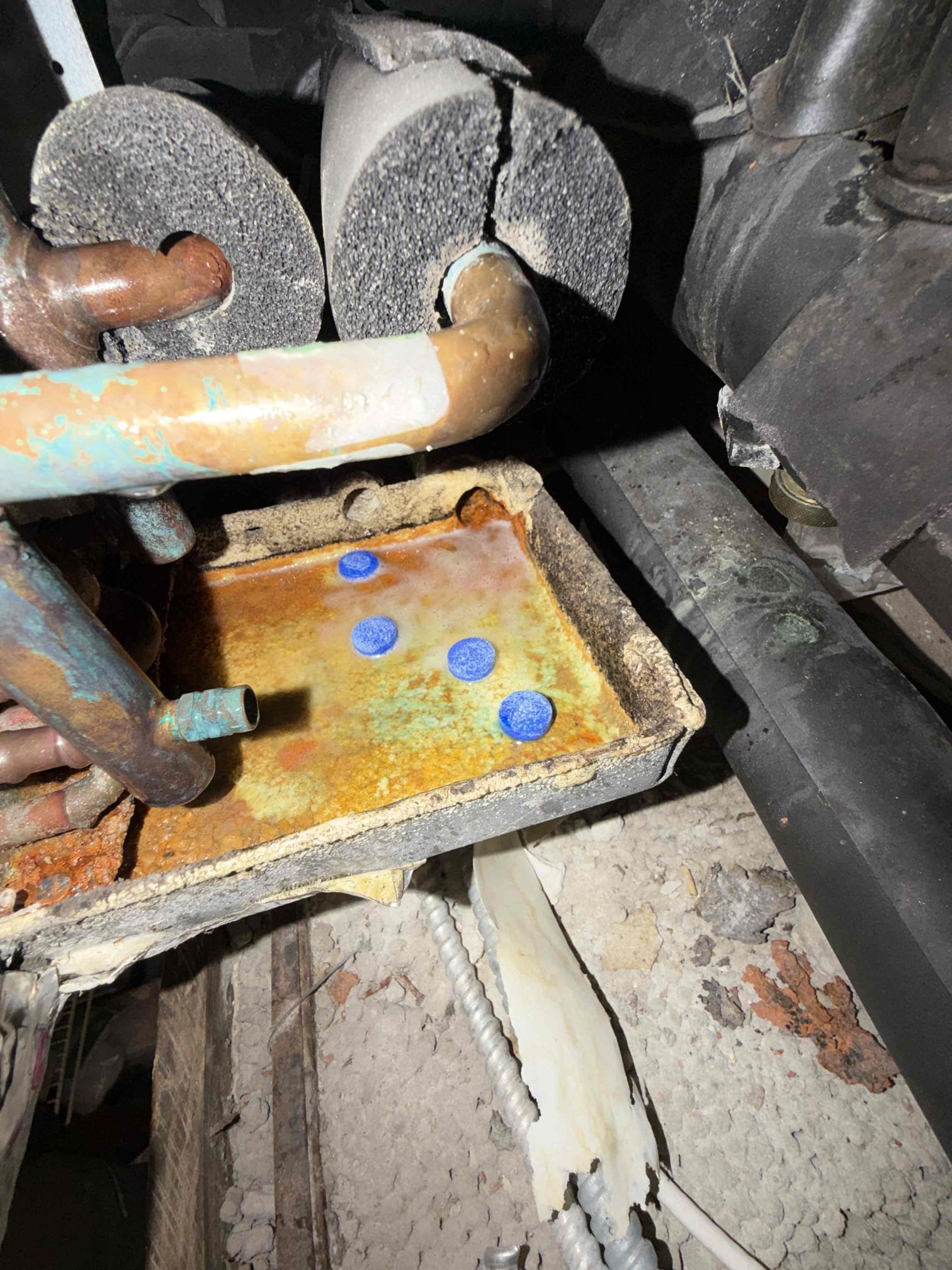 Performed Maitenence on system. Changed client supplied filter. Cleaned and treated drain line and primary drain pan. Verified system cooling operations. Fan motor is running properly. 