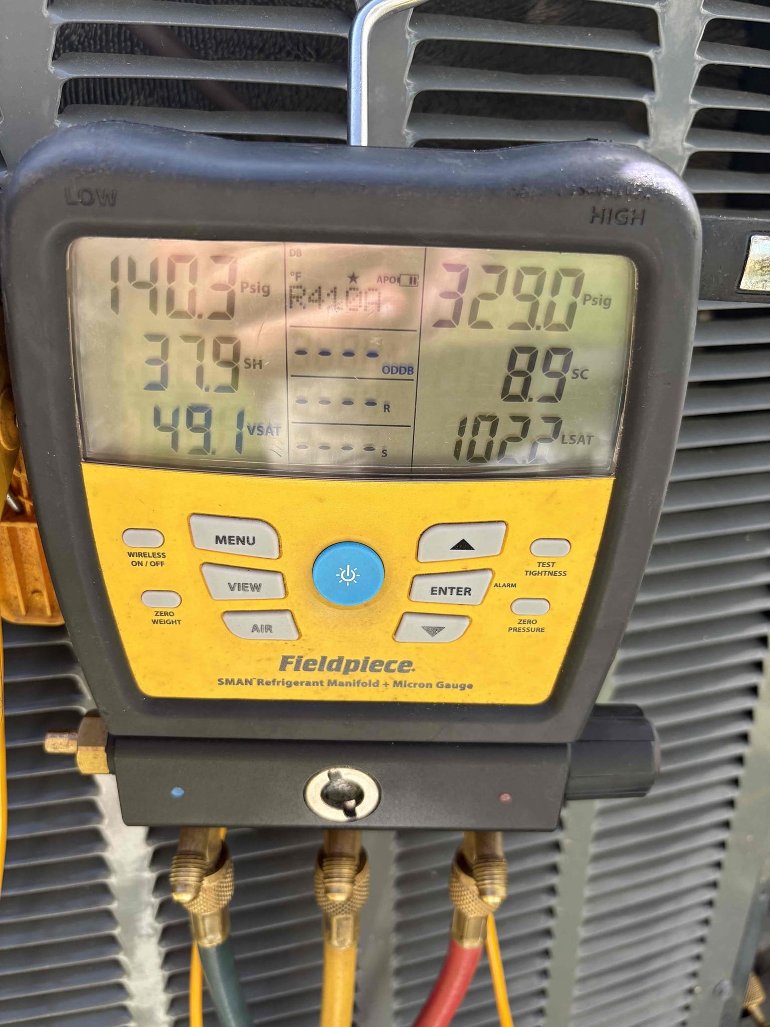 Removed Leaking Air Handler Coil

Removed Filter Drier 

Installed New Air Handler Coil

Installed New Filter Drier

Pressure Tested System 

Charged System Back to Factory Specifications 

Taped Leaking Return Plenum 

System currently operating within manufacture specifications 

*Recommend replacing return ducting (large rodent tears) (potentially sucking attic air into system) 