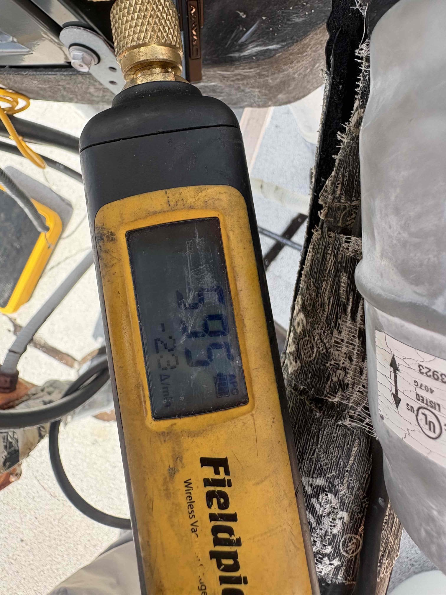 Remove Case Coil 
Install New Case Coil
Vacuum System 
Seal Plenum 
Re install drain/float switch 
Re install vent pipe 
Re insulated suction line 
Cleaned out inducer motor and service department 
Added refrigerant locking caps 
Add 7lbs 410a
Airbros Premium Membership 

80° return temp 60° supply temp 

Return with paper receipt for both visits 

Does not have debit/credit card for membership (honored discount still)