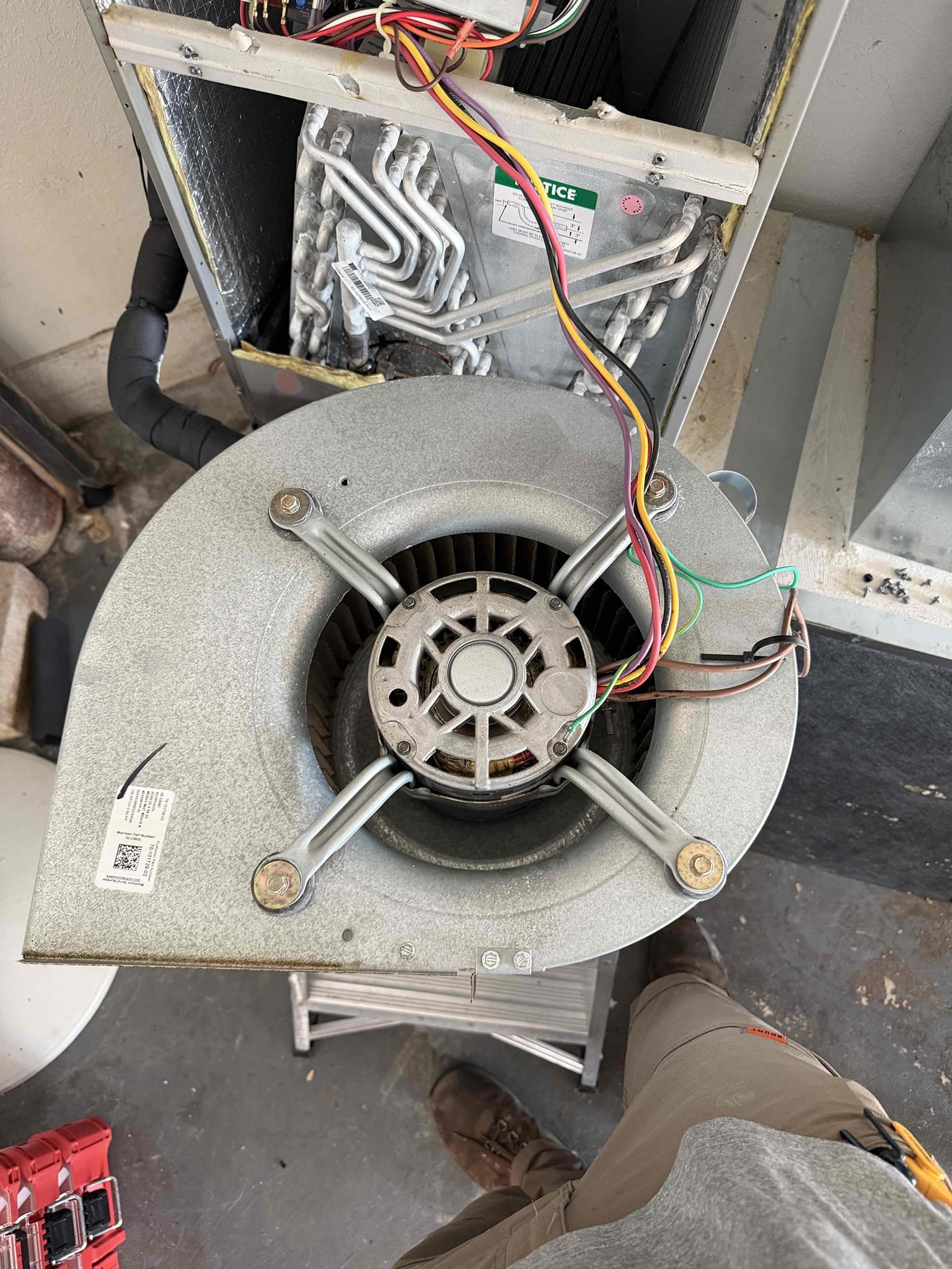 Scope of work:
- Membership Maitenence agreement
- Install new Capacitor
- Mastic seal supply plenum
- Mastic seal return plenum
- Seal bottom of unit to coffin box
- Remove Blower wheel and clean/sanitize
- Install UV light
- Install p trap on drain line

Extra $100 discount bundle deal