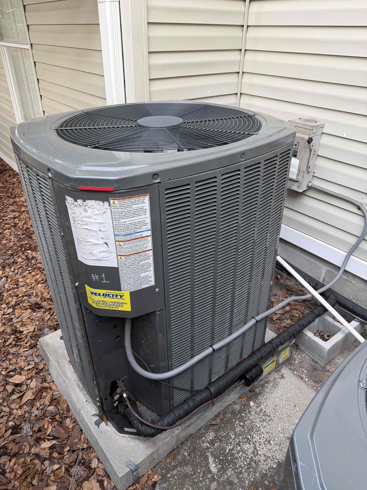 Upon my inspection, found severely clogged drain line on system #1. Unit was leaking water and the safety float switch was not cutting power to the unit. 
Cleaned and treated drain line and primary drain pan. Had to cut pvc drain line to blow out with nitrogen. Installed serviceable connection joint for future drain cleanings. Installed new safety float switch. Tested operations and system is cooling and draining properly at this time. 
Client signed up for Maitenence agreement. Did not perform full Maitenence's today. 