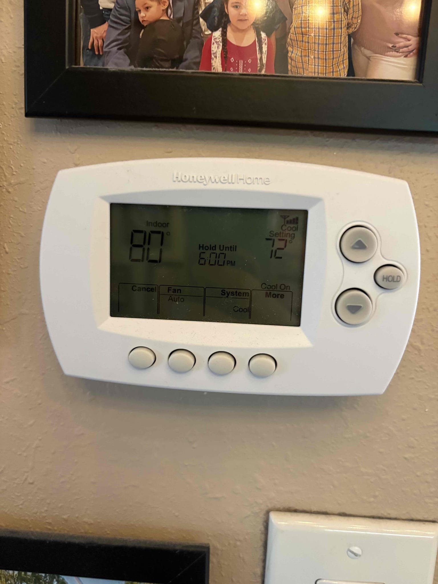 Bad capacitor. Covered under warranty. 