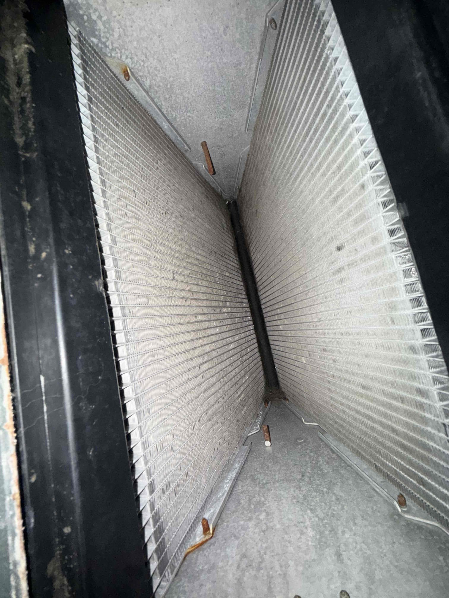 On arrival found unit not cooling due to weak capacitor m. Replaced part. Start and test. Pressures good. Temp split good. Coil clean. Drain clear. Unit cooling properly at this time. 