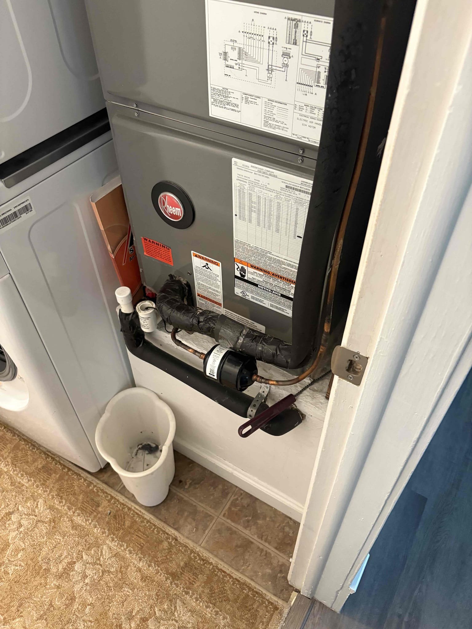 Homeowner states inspector failed ac portion due to dirty coils. Removed all panels to unit and chemically cleaned coils. Removed all leaves and debris. Unit has been thoroughly cleaned and serviced. 