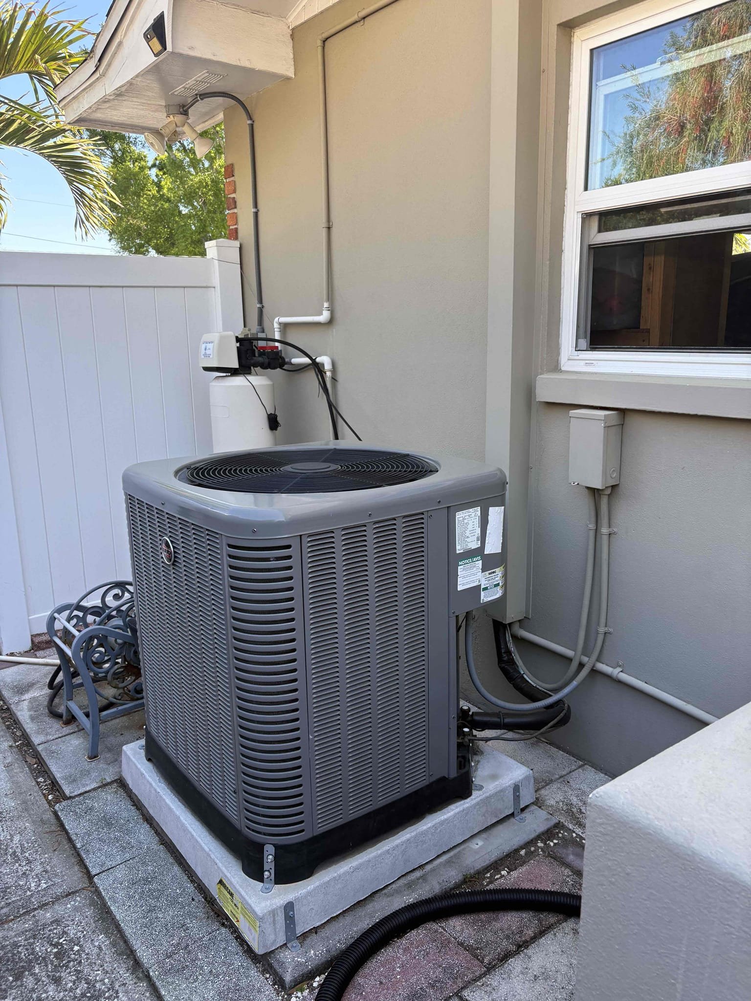 Full System Tuneup

Wiped Down Air Handler 

Checked temperature splits 

Inspected Air Handler Coils 

Inspected Blower Wheel & Assembly 

Checked cap mfd 

Checked contactor 

Inspected wiring 

Compressor amps 

Motor amps 

Cleaned condenser coils 

Cleared drain line and pan 

Added pan tab to help with buildup 

Checked refrigerant pressures 

Checked blower amps 

Checked filter 

Thermostat operations 

Checked cooling 

Unit is operating at this time

*Adjusted refrigerant charge (home owner states unit wasn’t cooling properly) no charge as it falls under labor warranty 