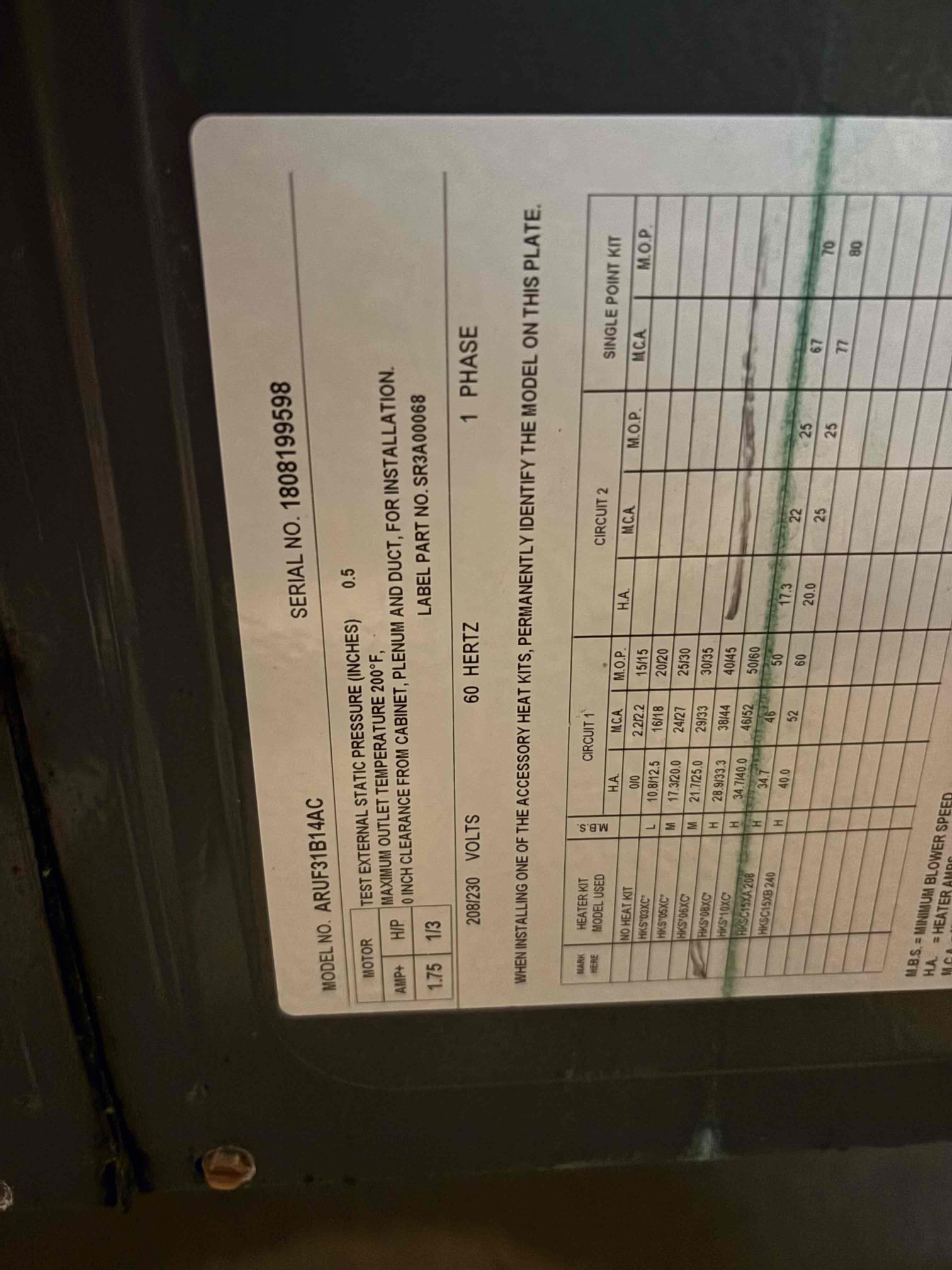 Full System Tuneup 

Full system tuneup 

Wiped Down Air Handler 

Checked temperature splits (10° split system designed for 20° split)

Inspected Air Handler Coils 

Inspected Blower Wheel & Assembly (bacterial growth accumulating)

Checked cap mfd 

Checked contactor 

Inspected wiring 

Compressor amps 

Motor amps 

Cleaned condenser coils 

Cleared drain line and pan 

Added pan tab to help with buildup 

Checked blower amps 

Checked filter 

Thermostat operations 

Unit is not operating within manufacture specifications 

Notes 
-system is low on refrigerant indicating leak. Did not charge for leak search as evident oil in air handler coils. 
-system is 7-8 years old. Currently a 2.5T. Would recommend 3T as house is 1850sf. System undersized 
-recommend removing blower to clean bacterial growth. Recommend installing air Purifer to mitigate bacterial growth 

Went over options for all repairs vs replacement with home owner. 