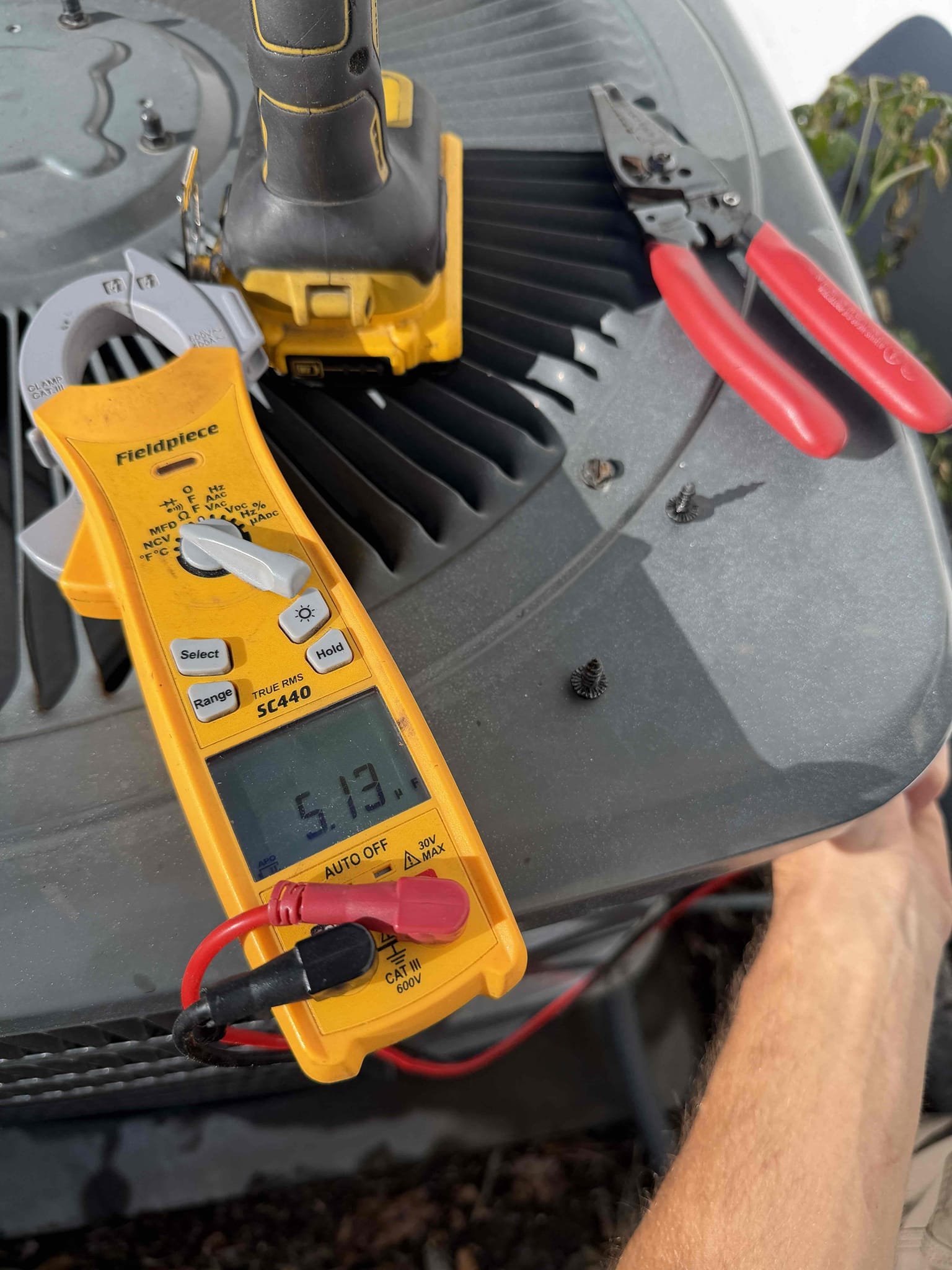 Installed new warranty evap coil. Charged with new refrigerant. New drain connections off of unit. System is cooling with a 20° temperature split and target superheat. Found weak capacitor but client would not like to replace at this time. 
Performed full Maitenence on system. Checked amp draws, inspected wiring, checked capacitor, cleaned condenser coils, cleaned and treated drain line. 