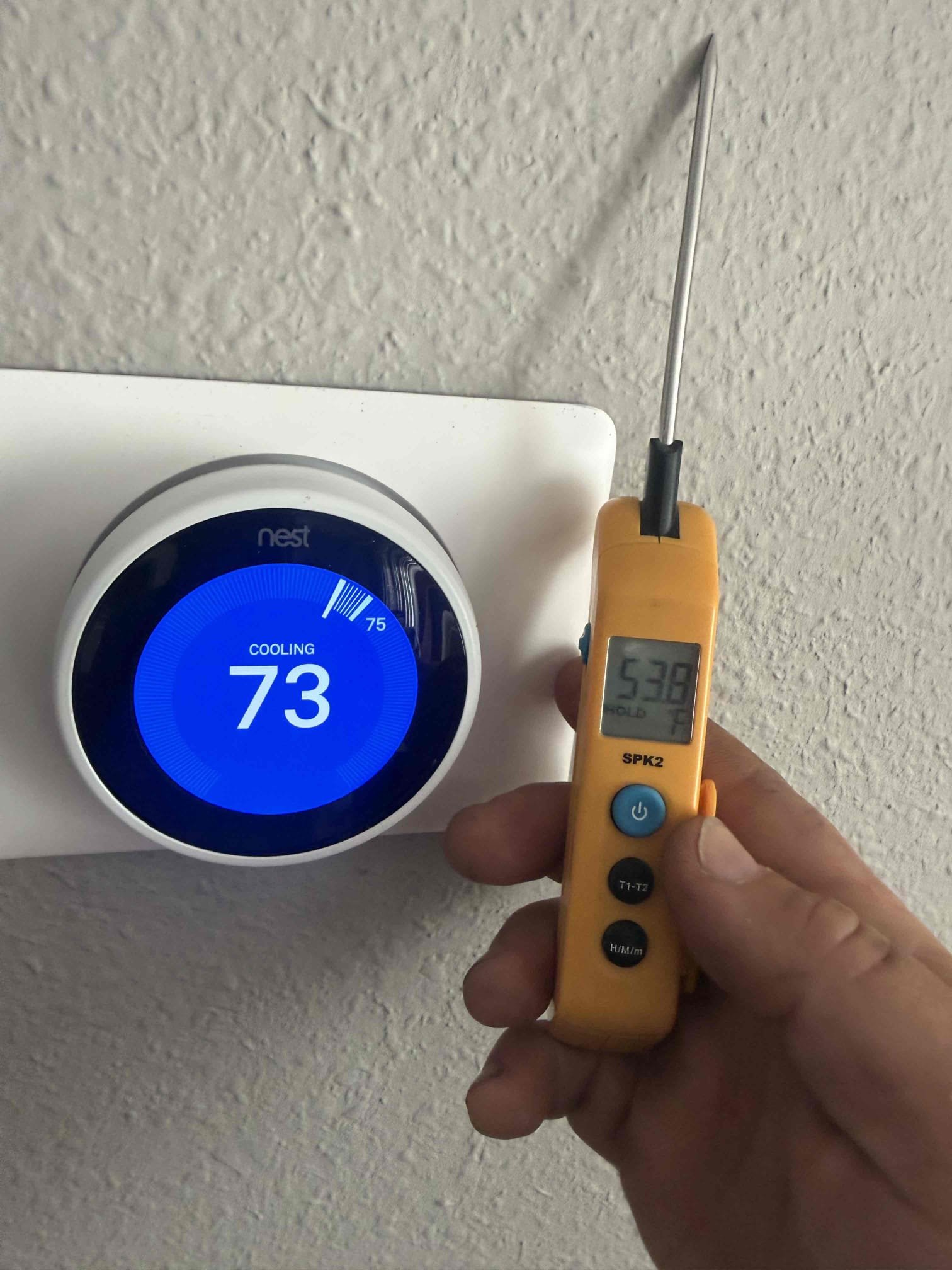 Performed maintenance on 1 system. Pressures good. Temp split good. Rinsed condenser coil. Cleared pan and drain. Added chemical to help prevent growth. Found condenser to have weak capacitor and worn contactor. Recommend to replace. Evap coil and blower clean. Air handler is 2022 Rheem paired with 2008 carrier condenser. Unit is cooling at this time. 