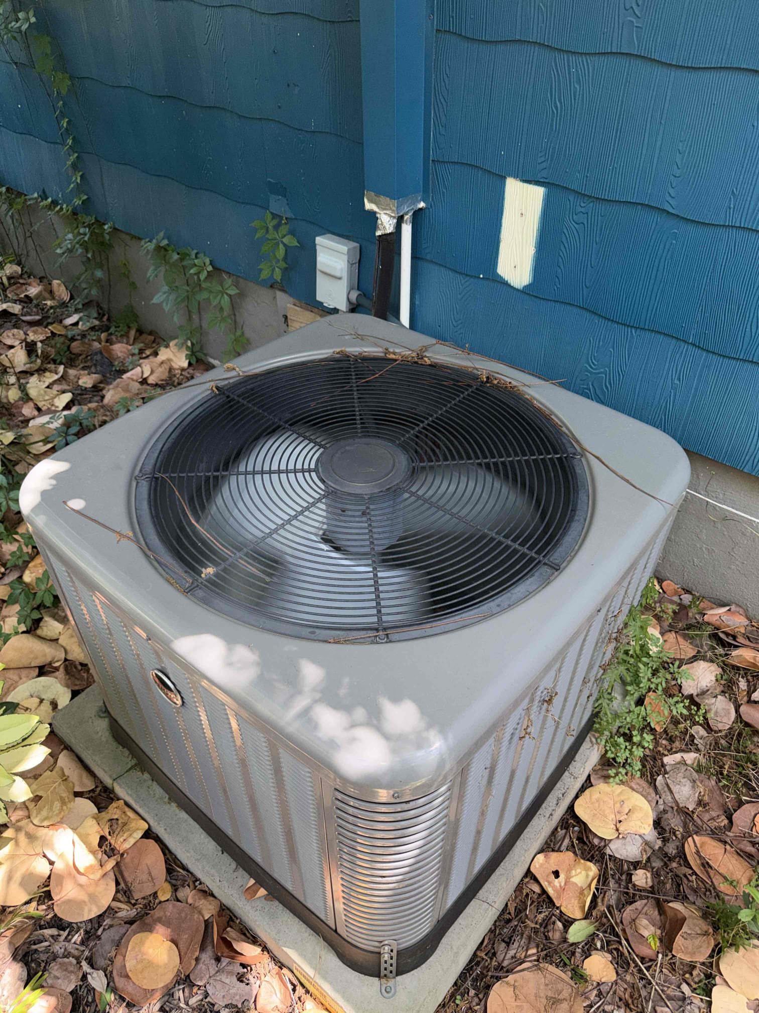 Performed Maitenence on system. Cleaned/treated drain line and primary drain pan. Cleaned condenser coils. Evaporator coils are clean. Verified safety float switch functionality. Checked amp draw on compressor. Checked amp draw on fan motor. Checked capacitor is within factory range. Inspected Contactar. Made sure all connections are tight. System is cooling with a 20° temperature split at this time.
UV lights are working at this time. 

Found many duct work issues. Duct system needs to be replaced. Quotes sent for replacement options. 