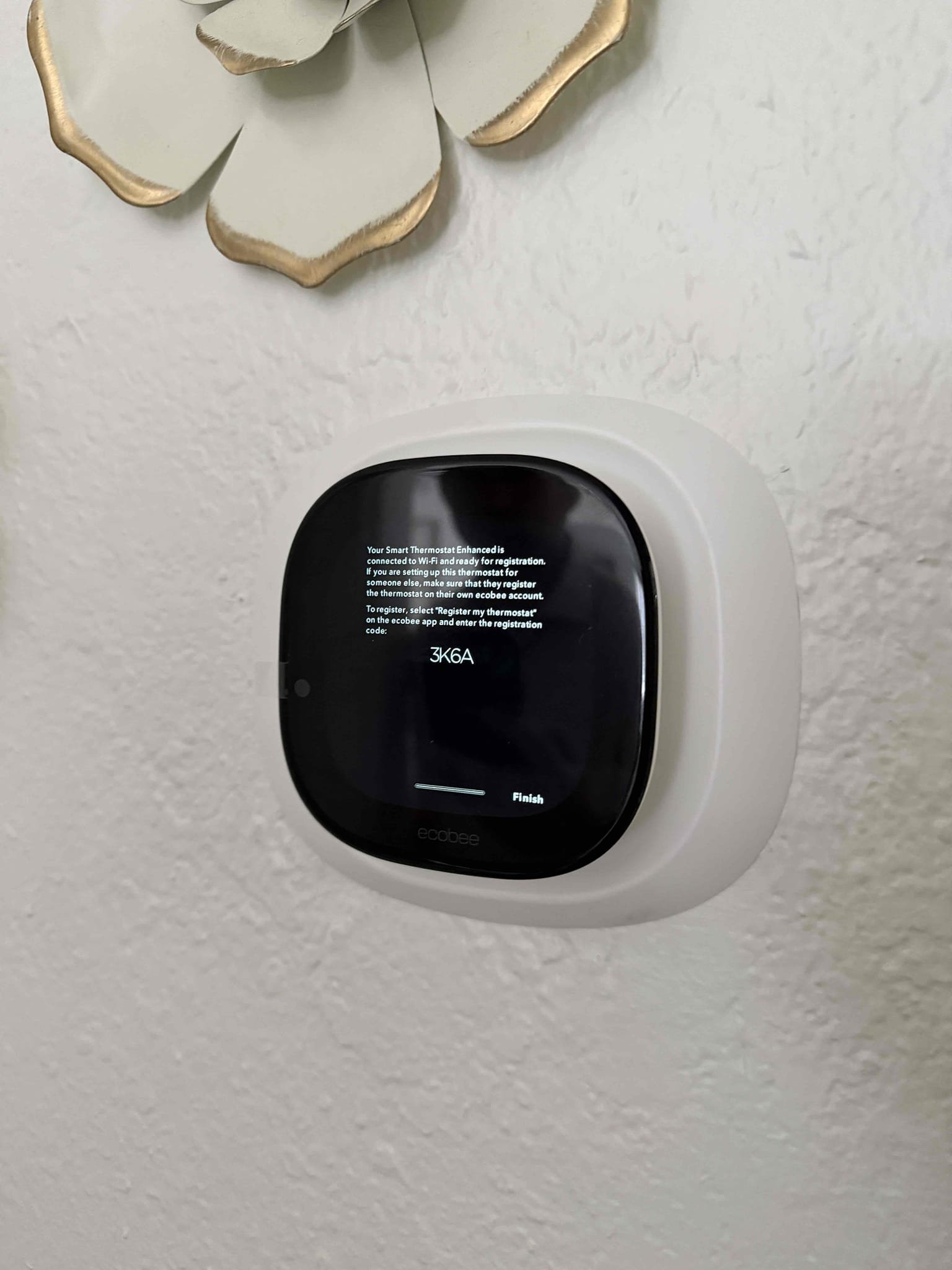 Install customer supplied Thermostat
Verified all thermostat operations. 