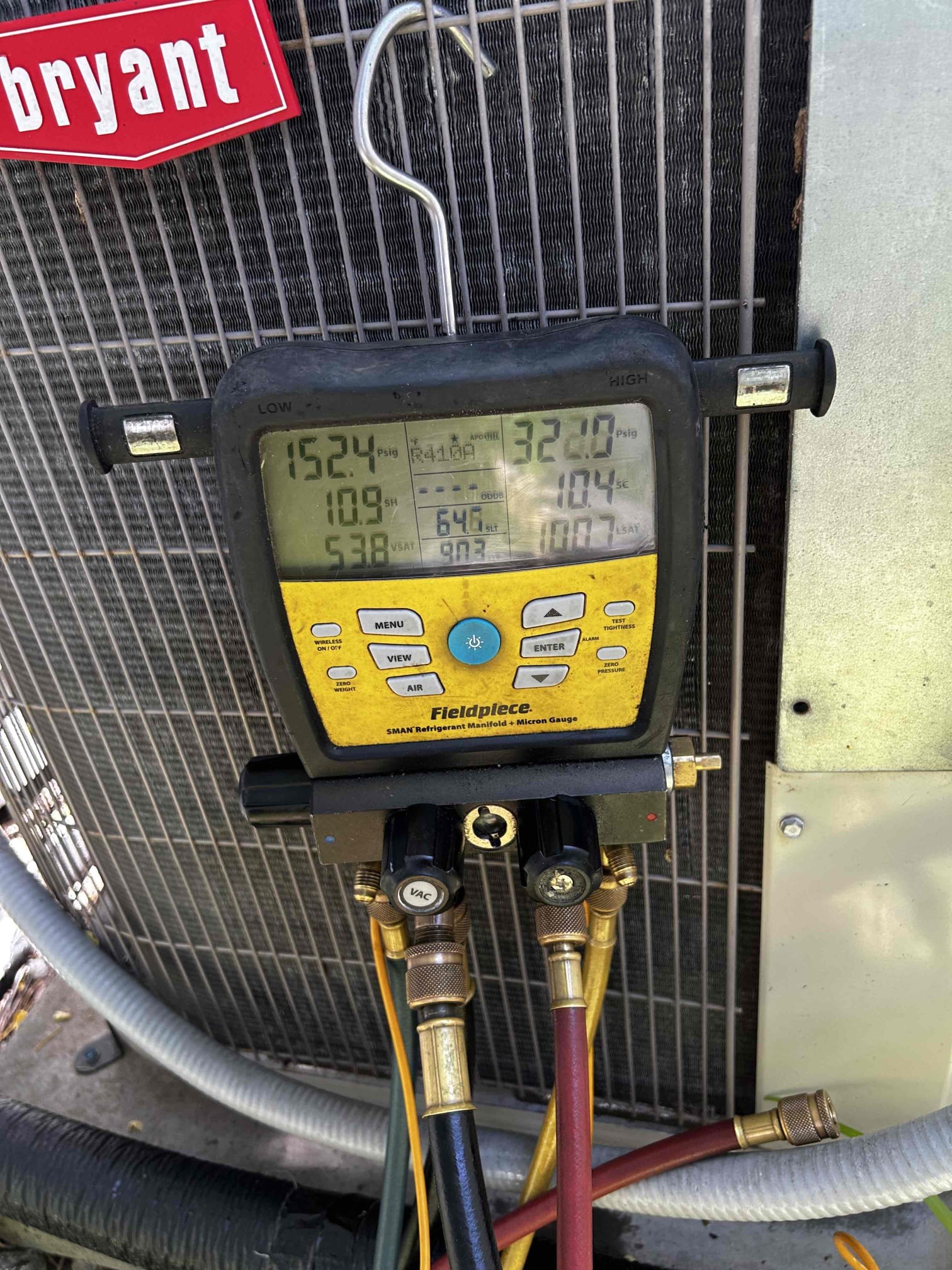 On arrival found upstairs unit set to off. Turned unit on. Temp split good. Pressures good. Float switch clean. Unit draining. Amp draws good. Electrical good. Unit is cooling. Possible intermittent issue with float or outdoor fan. Client states that unit stops cooling occasionally but still blows air. Unable to diagnose any issues at this time. Found unit in need of cleanings and maintenance. Will submit estimates for cleanings. 