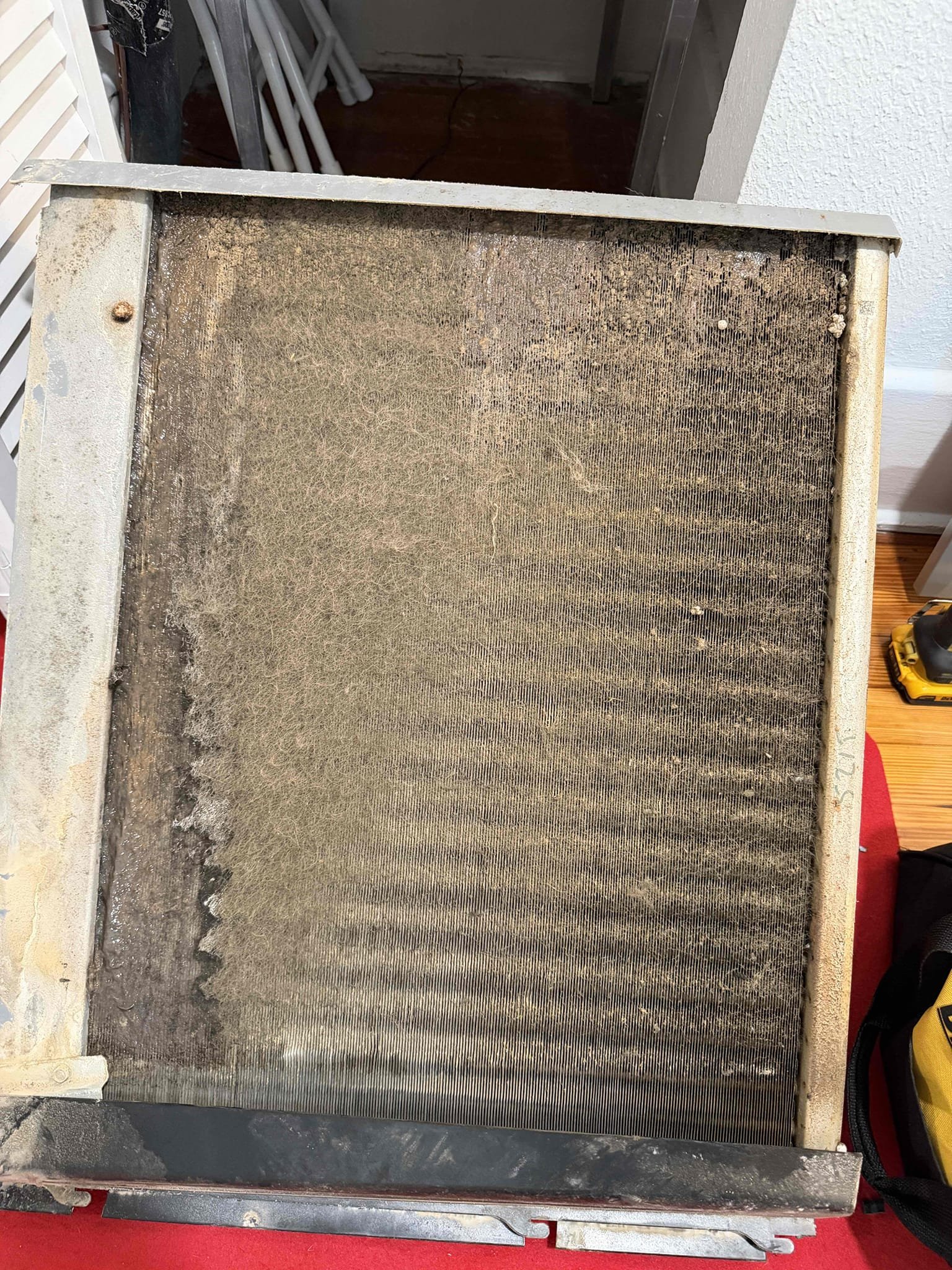 Pull and clean evap coil. Replaced liquid line filter dryer. Replace worn capacitor and contactor. Start and test. Tax and labor included.
UV air purifier installed and Discounted with other repair and cleaning work. 