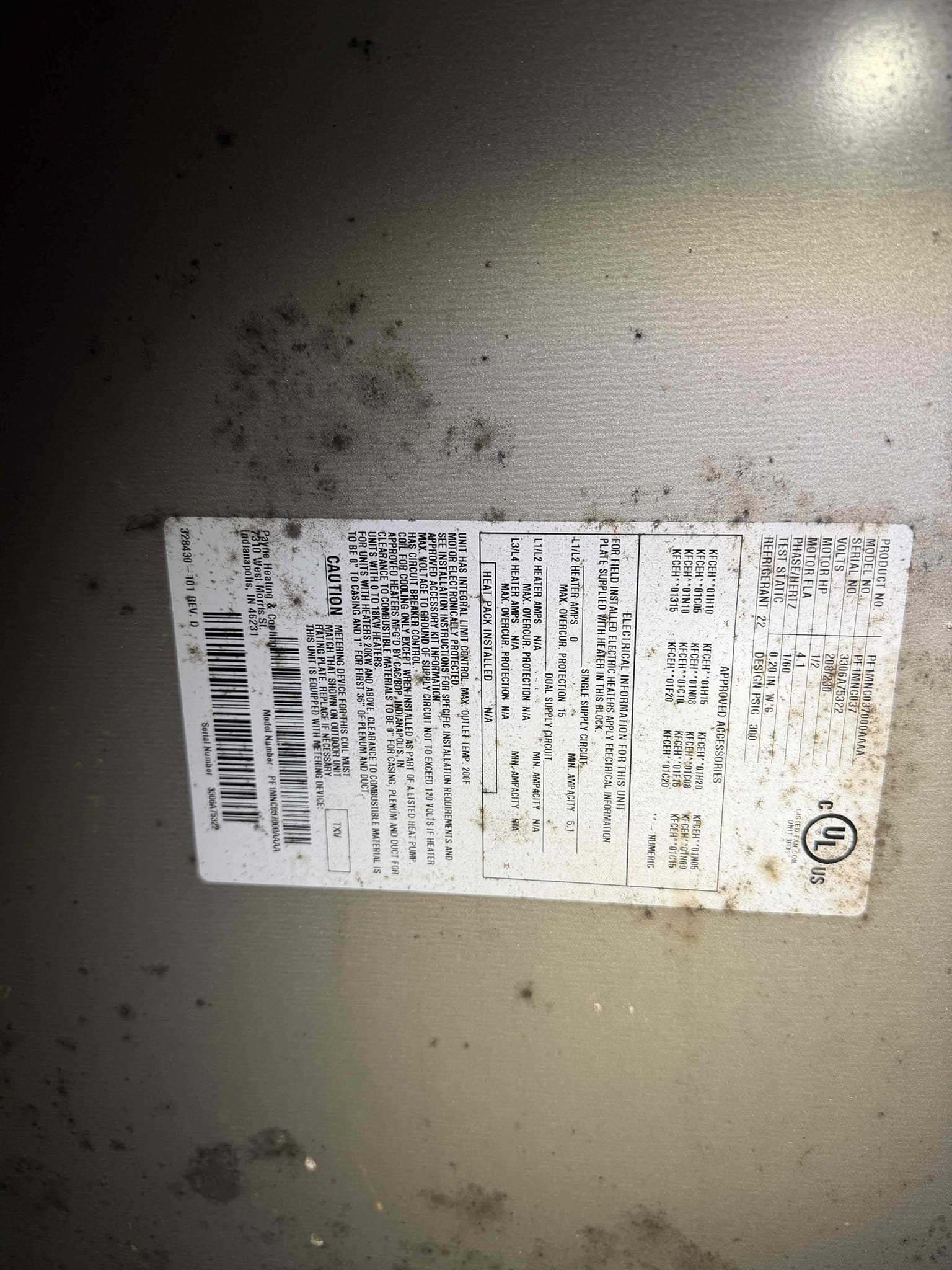 Upon my inspection, found 20 year old system pulling high compressor amps. Pulled disconnect and found disconnect extremely hot. Found dead capacitor and system was running off of a hard start kit. Replaced capacitor. Found extremely kinked suction line. System is cooling as best as it can given its age and condition. Client is aware of all inefficiencies and we are discussing new system options. Sending quote for new system and will deduct the $304 capacitor to the new system quote if client would like to move forward by the end of this week. 
No guarantee on how long the system will run at this time. 