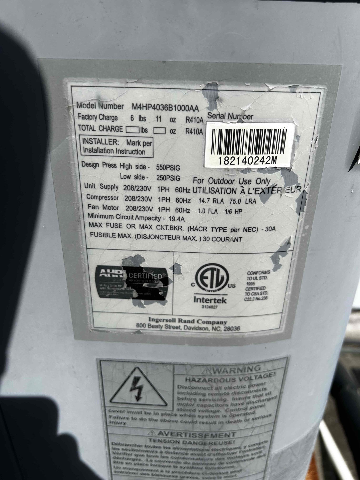 Upon starting maintenance, we began with the middle unit located downstairs. Pressures, subcooling, and temperature differential were all within the proper operating range. No issues or concerns were found. The tune-up was completed with a thorough cleaning of both the indoor and outdoor components.

Moving on to the upstairs unit, the system was running; however, the temperature differential was very low. After checking pressures, the subcooling was also below the recommended range. Upon inspection and discussion with the homeowner, they decided to hold off on any repairs at this time but approved adding refrigerant to help restore proper cooling and temperature differential for the upstairs area.

Lastly, we evaluated the rear downstairs system. The system was not operating, although the air handler blower motor was running. Upon inspection, the system was found to be completely out of refrigerant, indicating a possible leak. The homeowner chose to postpone any repairs or adjustments