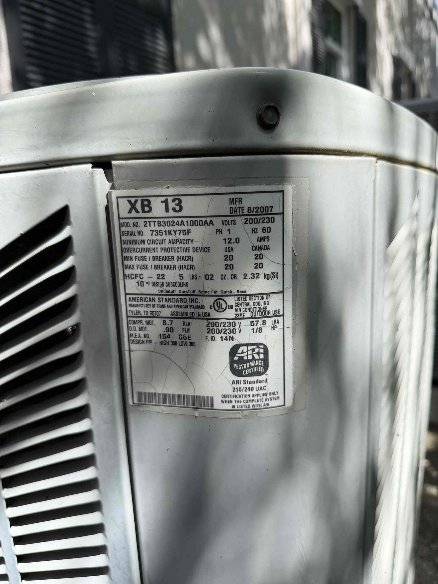 System not cooling. Found compressor not coming on. Bad capacitor and bad wire connection. Replaced both. System is cooling with a 16° temperature split at this time. Pressures indicate low on R22 Freon. 