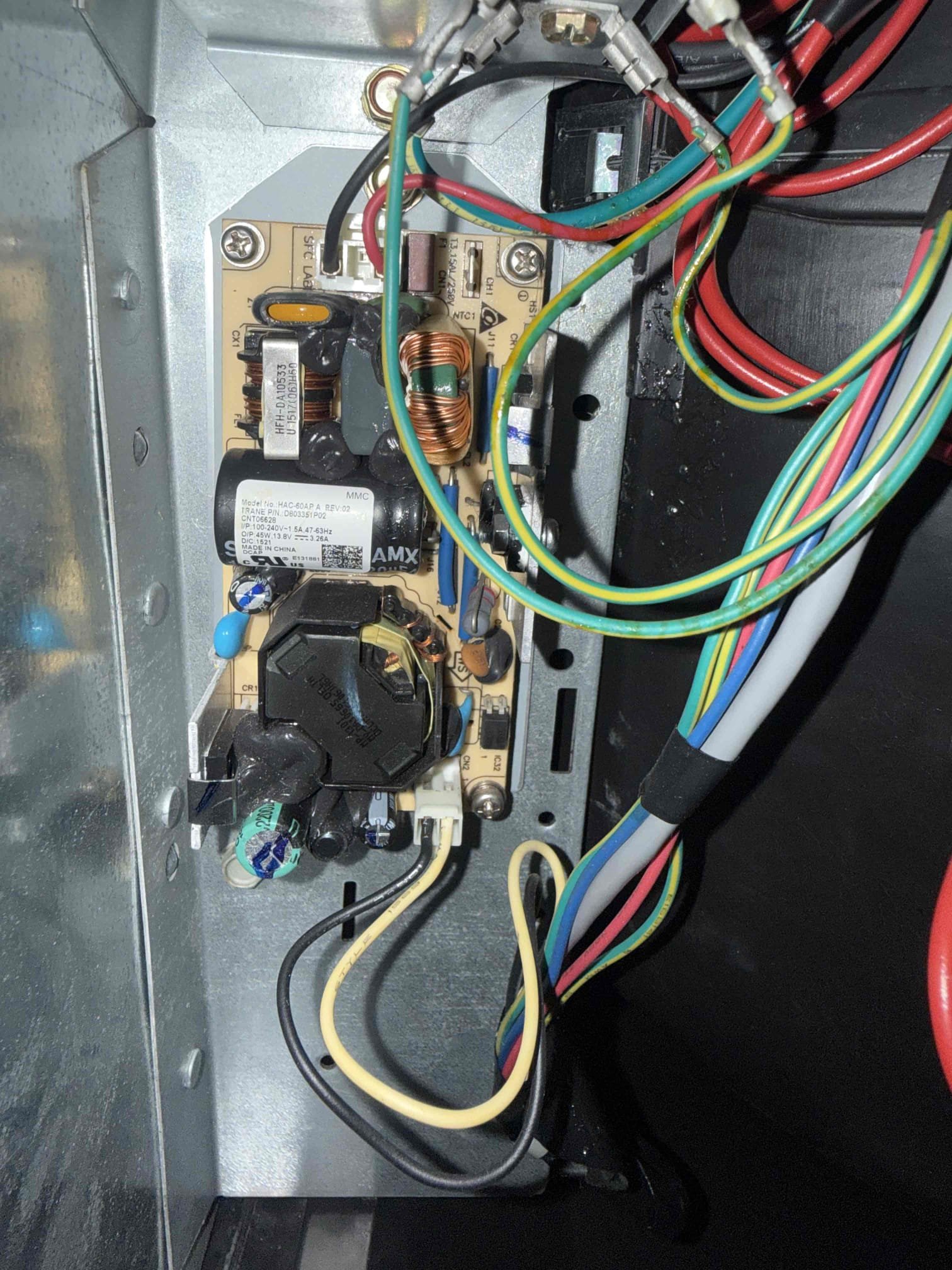 On arrival found unit not cooling due to multiple communication errors due to possible power surge. Tested boards and found boards are fried. Will submit estimate for repair and replacement options.