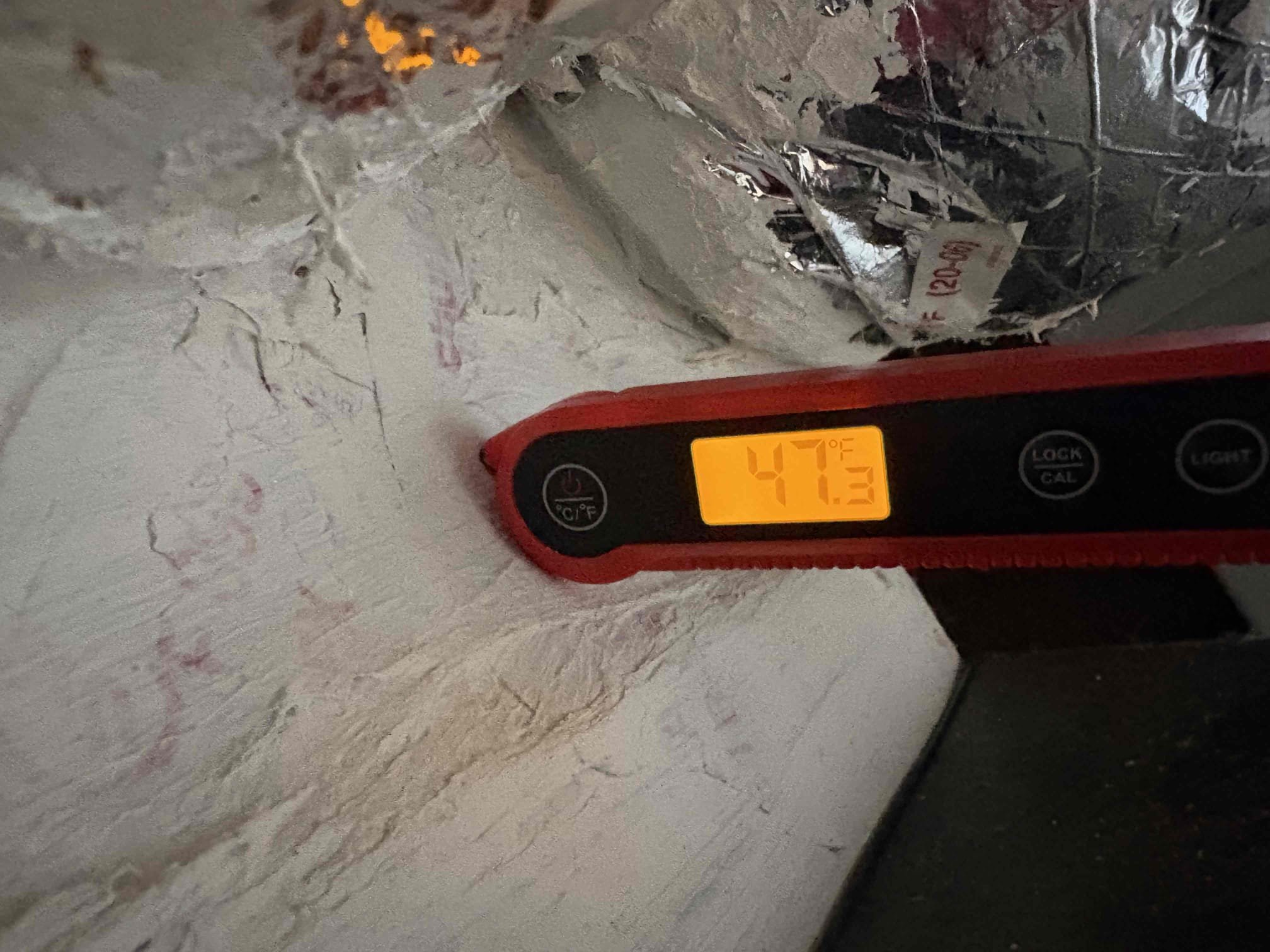 Unit is currently cooling. System is non matching. 4T oversized system for 1,000sf. System does not look to be permitted. Other company came out and charged system. Potentially a leak. Recommend replacing system with proper size/match up and permits. 