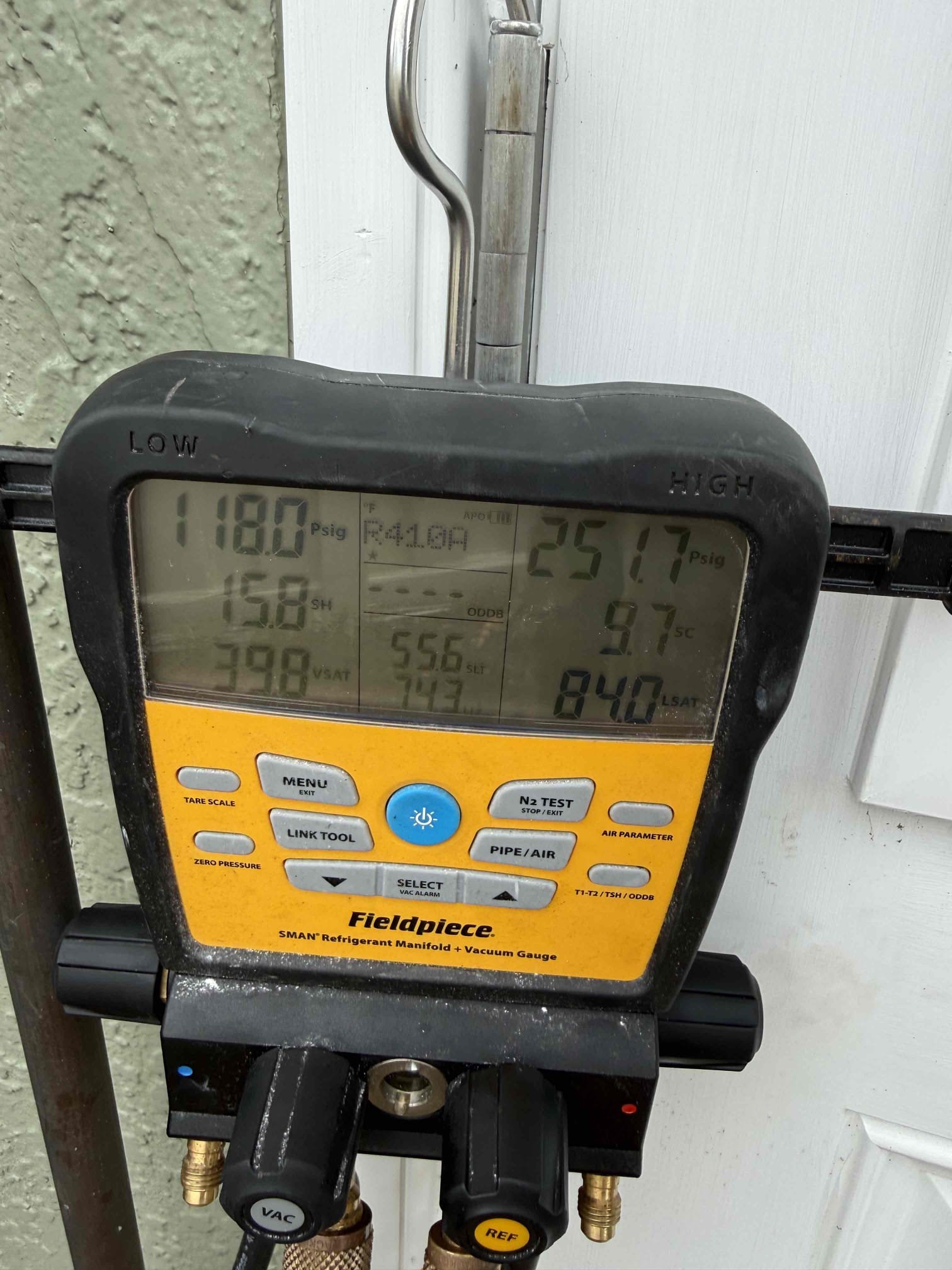 Replace condenser coil, 10lbs R410A
Completed repair operation was restored to the equipment. 