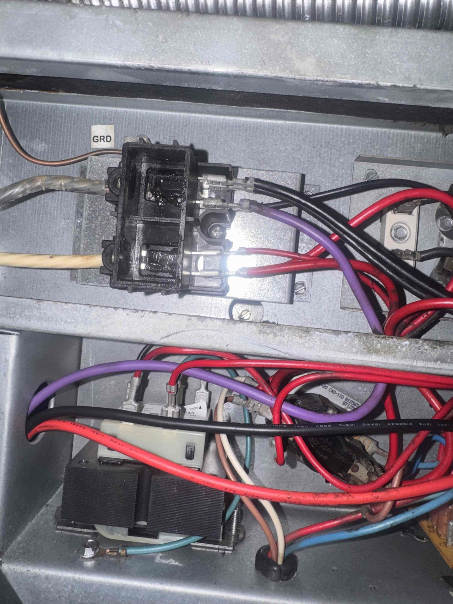 I checked entire system and found no issues. All previous work done looks good. Cap and wiring good. Td 19. Explained to client not to reset breakers if this happens again just call us immediately and we will come out with no service fee