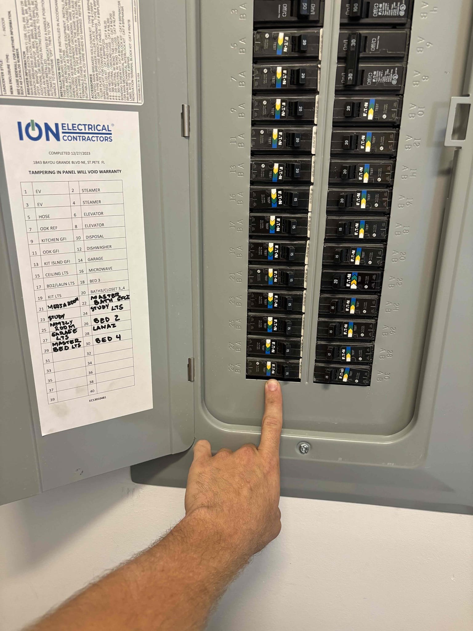 Install Santa Fe 105 dehumidifier 
Run new drain and attach to existing upstairs drain pipe
Aux pan below unit
Hanging kit
Install new electrical outlet gfi
Safety switches for condensate overflow protection
Seal all ducts in attic with mastic
Tax and labor included 
6 year parts warranty 
1 year labor warranty 