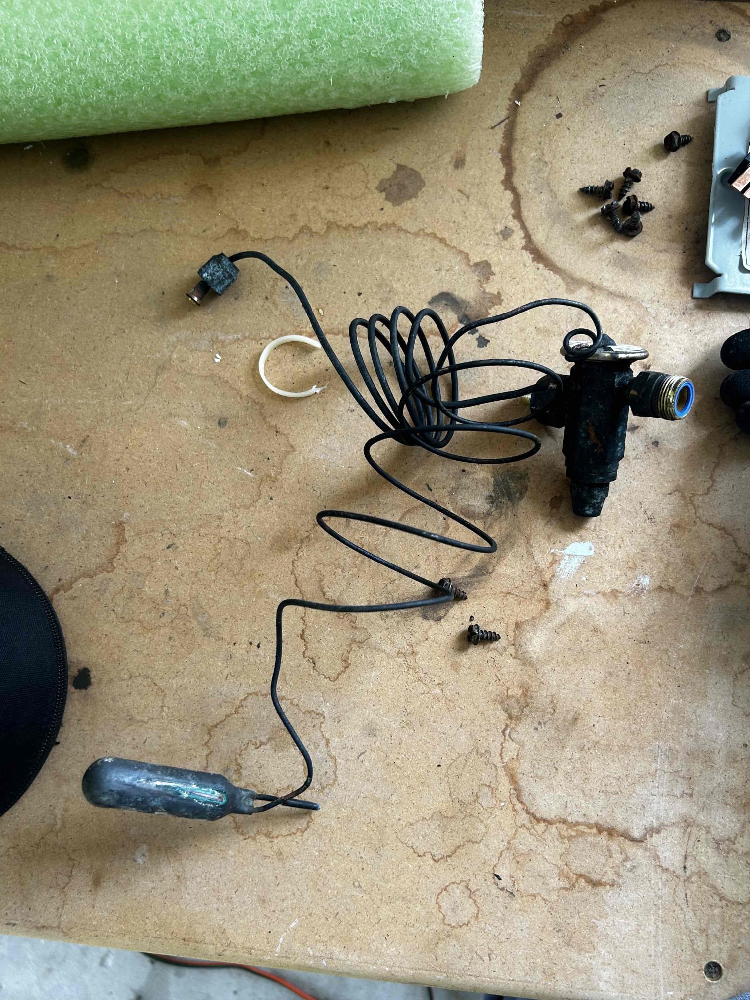 Upon repair, I began by pumping down the system to recover the existing refrigerant. I then proceeded with removing the failed TXV and the filter drier located in the condenser.

After removal, I installed a new TXV and filter drier, ensuring all connections were properly sealed and secured to prevent any future leaks.

Once installation was complete, I pressure tested the system, pulled a vacuum, and recharged it with the proper amount of refrigerant. The system is now operating with a 20° temperature difference between the supply and return plenums, which is within the proper range.

The system was functioning properly upon departure. Before and after photos will be provided via email.

The TXV comes with a 3-year transferable warranty.

If you have any questions, please feel free to reach out. Thank you for your business, and have a great day.