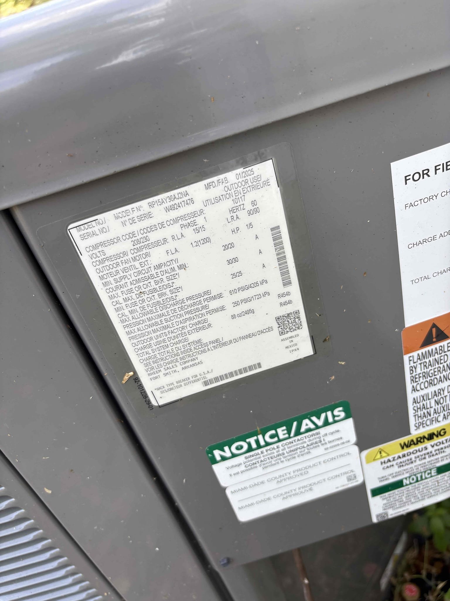 Full system tuneup 

Wiped Down Air Handler 

Checked temperature splits 

Tested Safety Overflow Switch 

Inspected Air Handler Coils 

Inspected Blower Wheel & Assembly 

Checked cap mfd 

Checked contactor 

Inspected wiring/Tightened Connections 

Compressor amps 

Motor amps 

Cleaned condenser coils 

Cleaned Service Panel

Cleared drain line and pan 

Added pan tab to help with buildup 

Checked refrigerant pressures 

Checked blower amps 

Checked filter (home owner recently changed) 

Thermostat operations 

Checked cooling 

Unit is operating at this time 