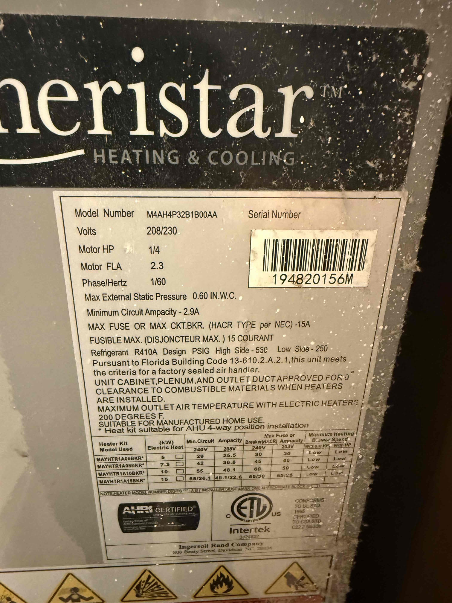 On arrival found unit not cooling due to bad blower board. Bypassed board to test motor. Motor operates properly. Will submit estimate for board replacement. Unit also has impacted evaporator coil. Unit has 20* split. 