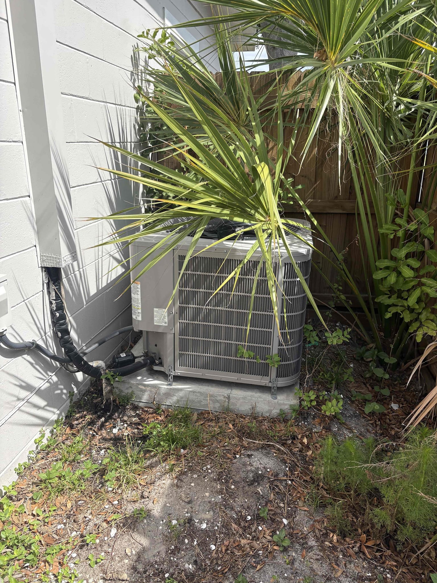 Noise Complaint- vibrating sound from air handler 
-found hanging kit not fastened properly and rattling against air handler. Fastened hanging kit 
-Removed insulation from blower wheel 

Full System Tuneup
-thermostat operations 
-blower amps 
-cleared drain pan and drain line 
-added pan tabs to help with buildup 
-checked temp splits 
-tested water overflow safeties 
-tested cap mfd
-outdoor motor amps 
-outdoor compressor amps 
-inspected blower wheel/assembly  

Unit is operating within manufacture specifications 
