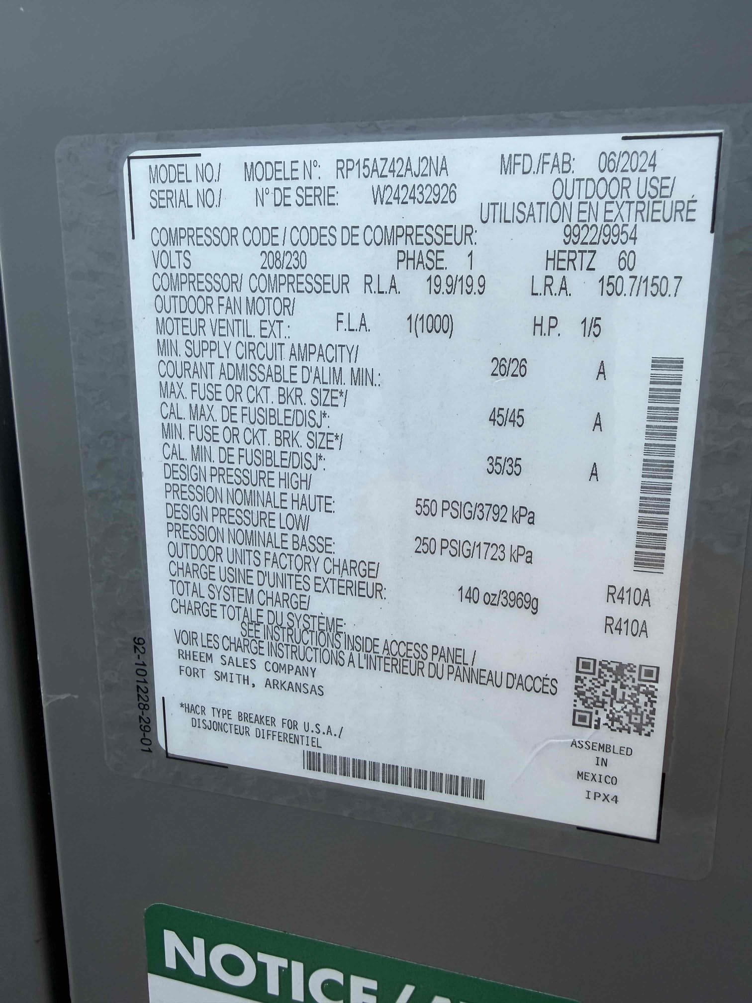 Performed Maitenence on system. Cleaned/treated drain line and primary drain pan. Cleaned condenser coils. Evaporator coils are clean. Verified safety float switch functionality. Checked amp draw on compressor. Checked amp draw on fan motor. Checked capacitor is within factory range. Inspected Contactar. Made sure all connections are tight. System is cooling with a 20° temperature split at this time.

Adjusted two stage wiring. Client said that there was an issue in the past where the condenser breaker was worn out. He replaced the breaker himself and called us out and we found nothing wrong. It appears we combined the single and 2 stage wires together for the mean time. 
Separated the wires during this tune up and tested functions. System is cooling properly at this time. 