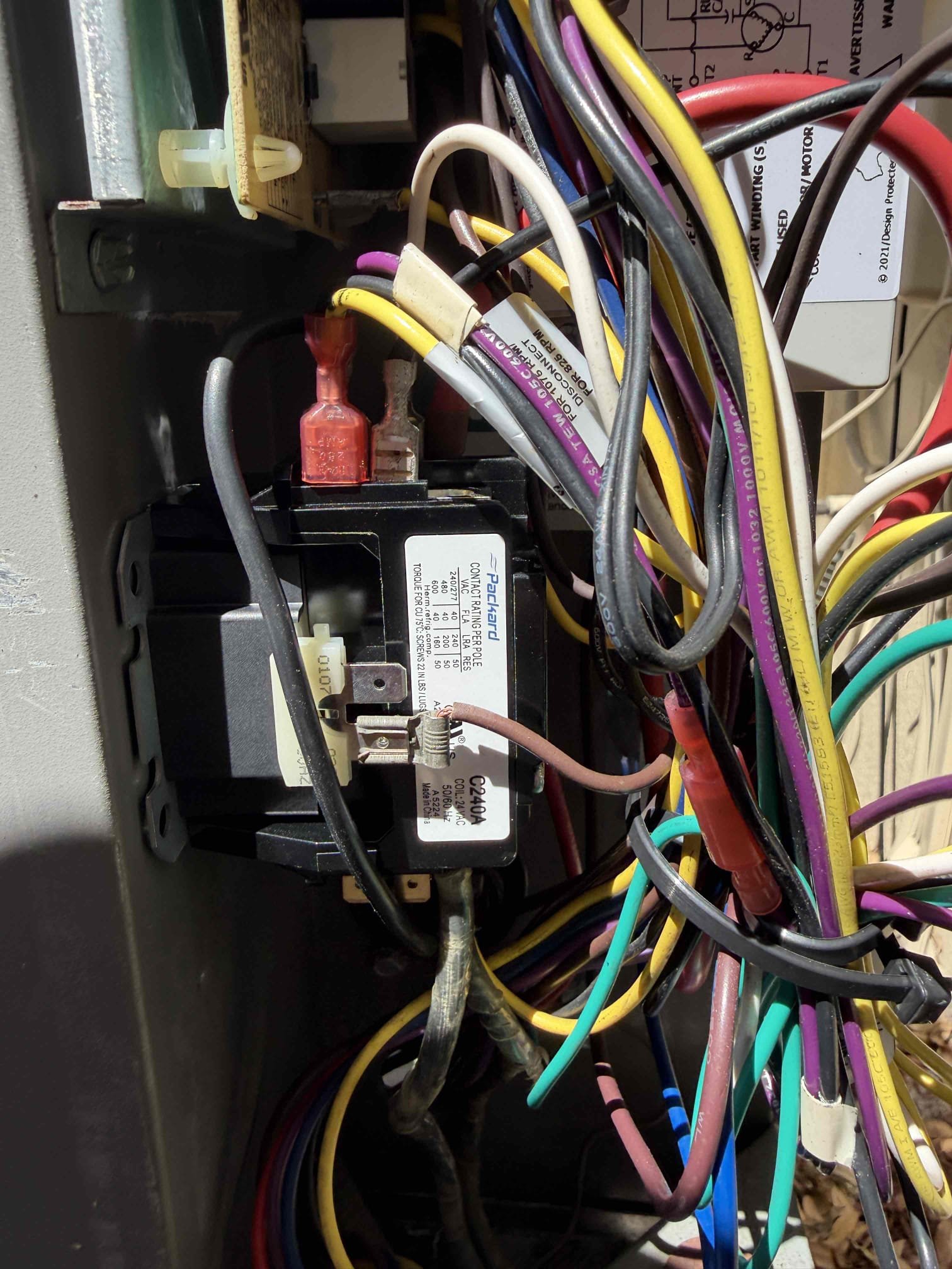 Client states condenser fan motor isn’t staying on. Upon my inspection, found condenser fan motor not staying on due to the contactar not making a good connection. System was losing some of its power intermittently. Replaced contactar and system is now cooling properly with an 18° temp split. 

Veteran discount 5%