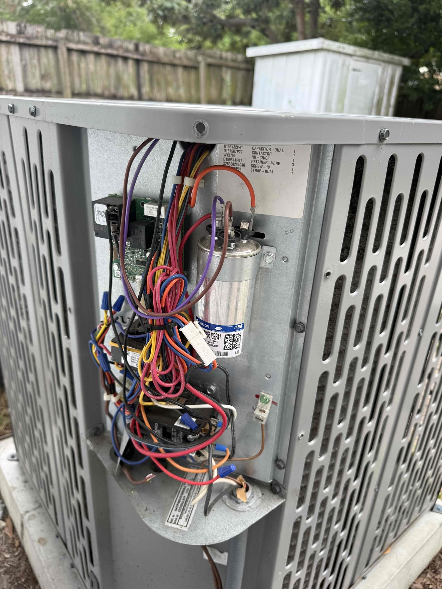 Reason for call:
No cool 

Summary:
On arrival found both fans running no compressor. Found dead capacitor. Replaced capacitor confirmed operation or equipment. Found condenser coil and evaporator coil dirty. Homeowner are aware of this and are plan to address it at next maintenance visit. 
Td is 20 upon departure. 