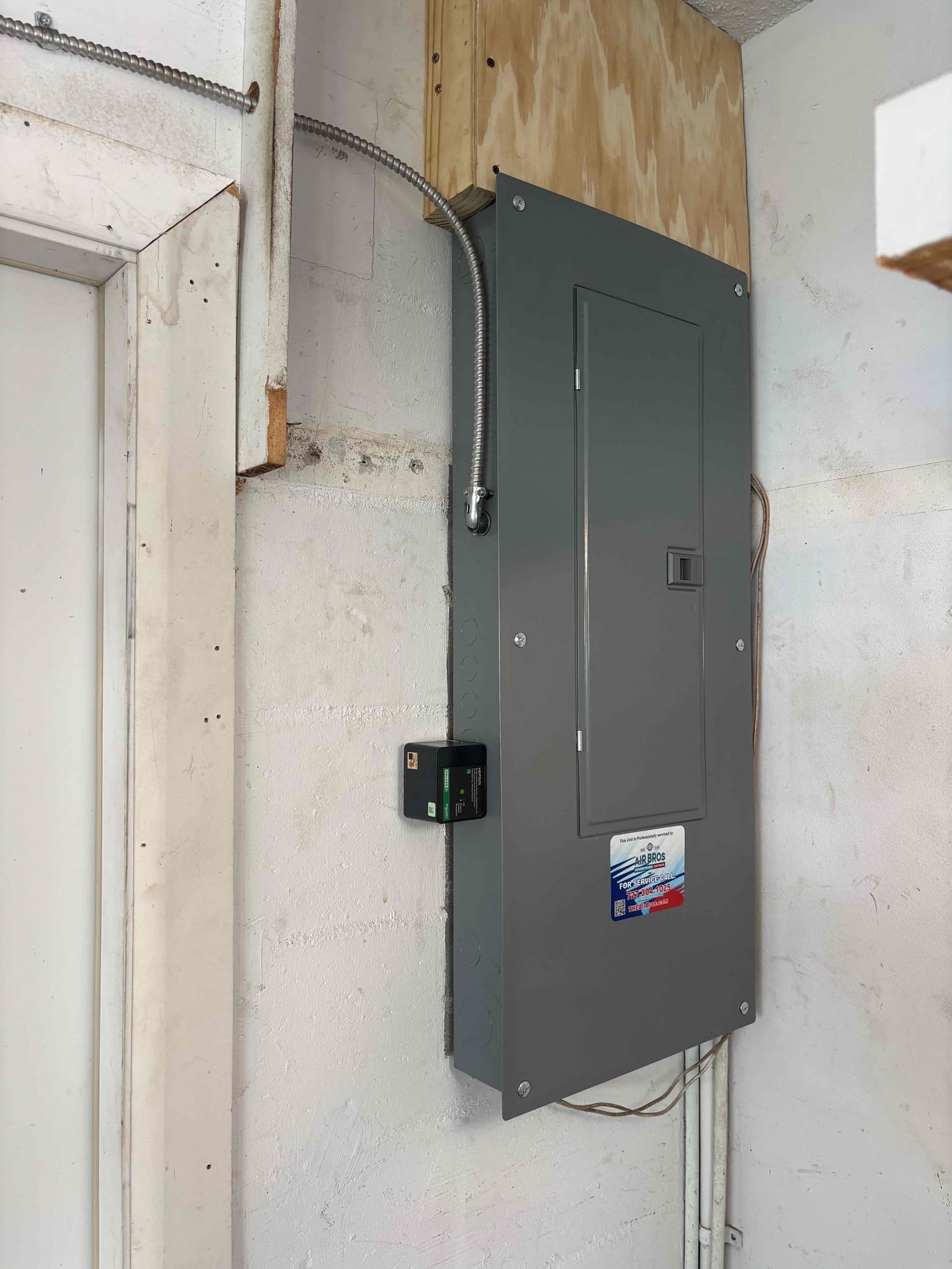Replace 150 amp main panel 
Run a new Electrcial chase 
Install new surge protector 
Relabel panel directory 