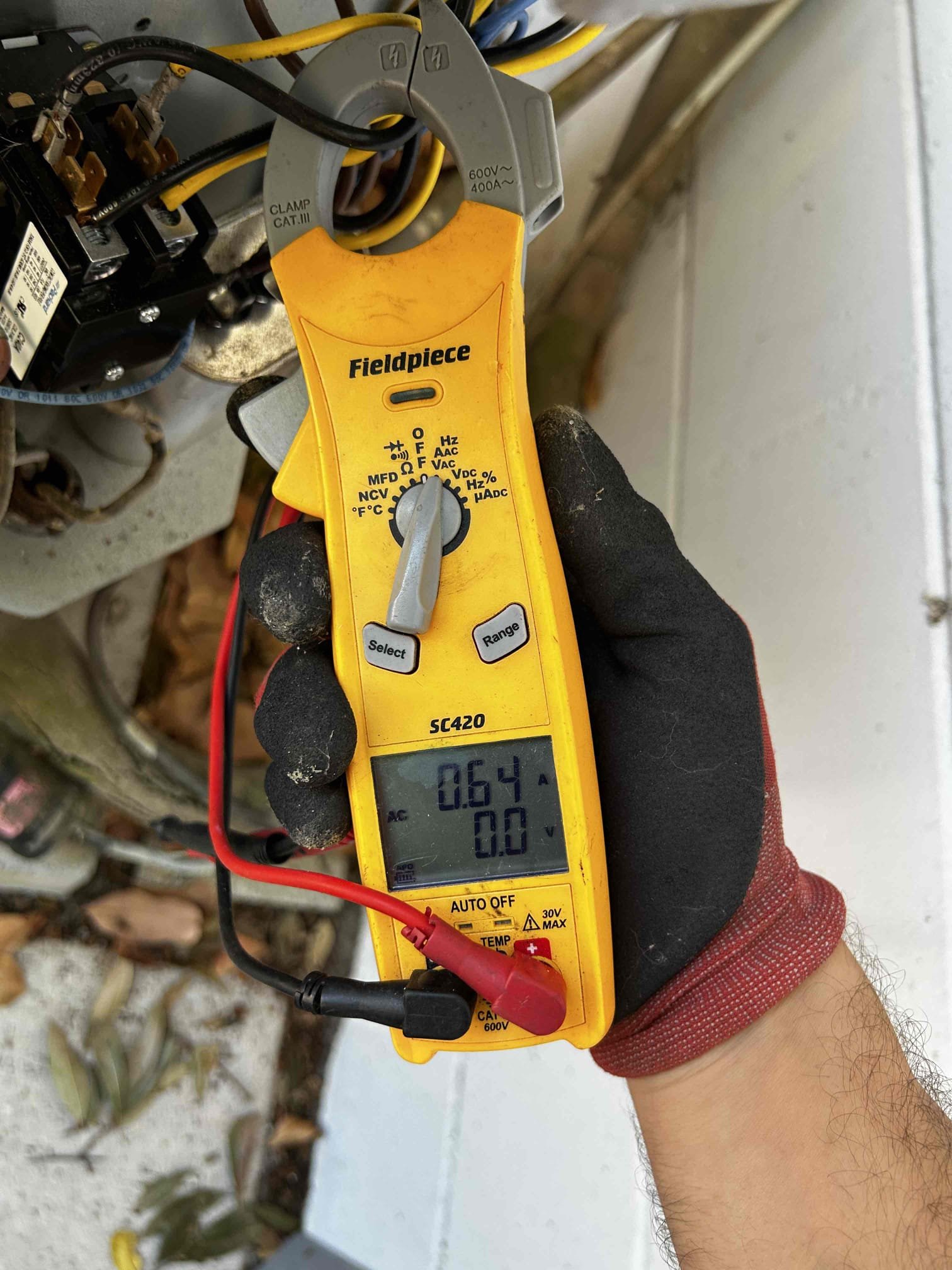 Upon arrival, I checked the temperature difference between the supply and return air and recorded a 20° split, which is within the proper operating range. I then inspected the electrical components and found no shorts, burnouts, or signs of electrical failure. The compressor and condenser fan motor were both operating within proper amperage specifications.

I performed a drain line treatment, cleaned the condenser coil, and completed a full air handler inspection. The system already has a UV light installed and operating.

If you have any questions, please feel free to reach out. Thank you for your business, and have a great day.