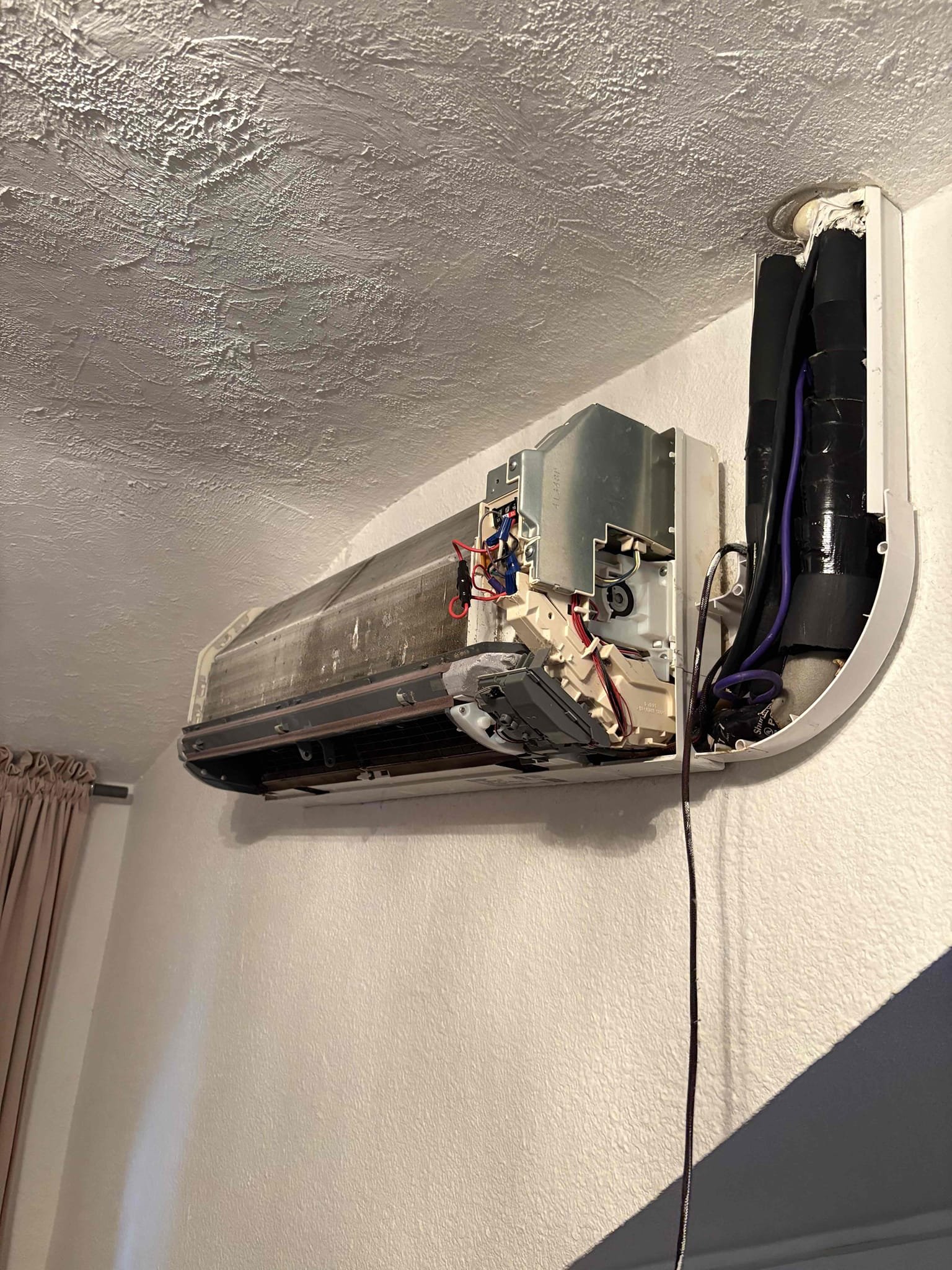 79° indoor ambient 62° supply temp 

Cleaned out condensate pump. If issue happens again recommend replacing pump. Cleared drain pan. Cleared screen in pump. Verified operations. 