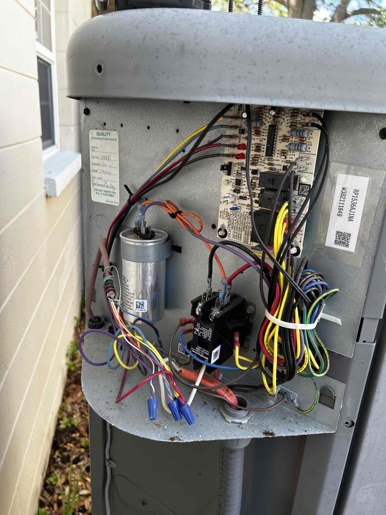 Upon arrival, I checked the temperature differential between the supply and return air on both systems and recorded an 18° split on each system, which is within the normal operating range.

I then inspected the electrical components on both systems and found all wiring and connections to be secure and functioning properly, with no signs of shorts, burnouts, or electrical concerns. Both compressors were operating within normal amperage range. However, both condenser fan motors were pulling slightly above their rated amperage at this time.

During inspection, I found both condenser coils to be dirty and restricting airflow. I performed a water-based condenser coil cleaning on both systems, which improved condenser airflow and overall operation. I also performed a drain line treatment on both systems to help ensure proper drainage.

At the air handlers, I inspected both evaporator coils and found them to be slightly dirty, but both air handlers were operating properly at this time with no