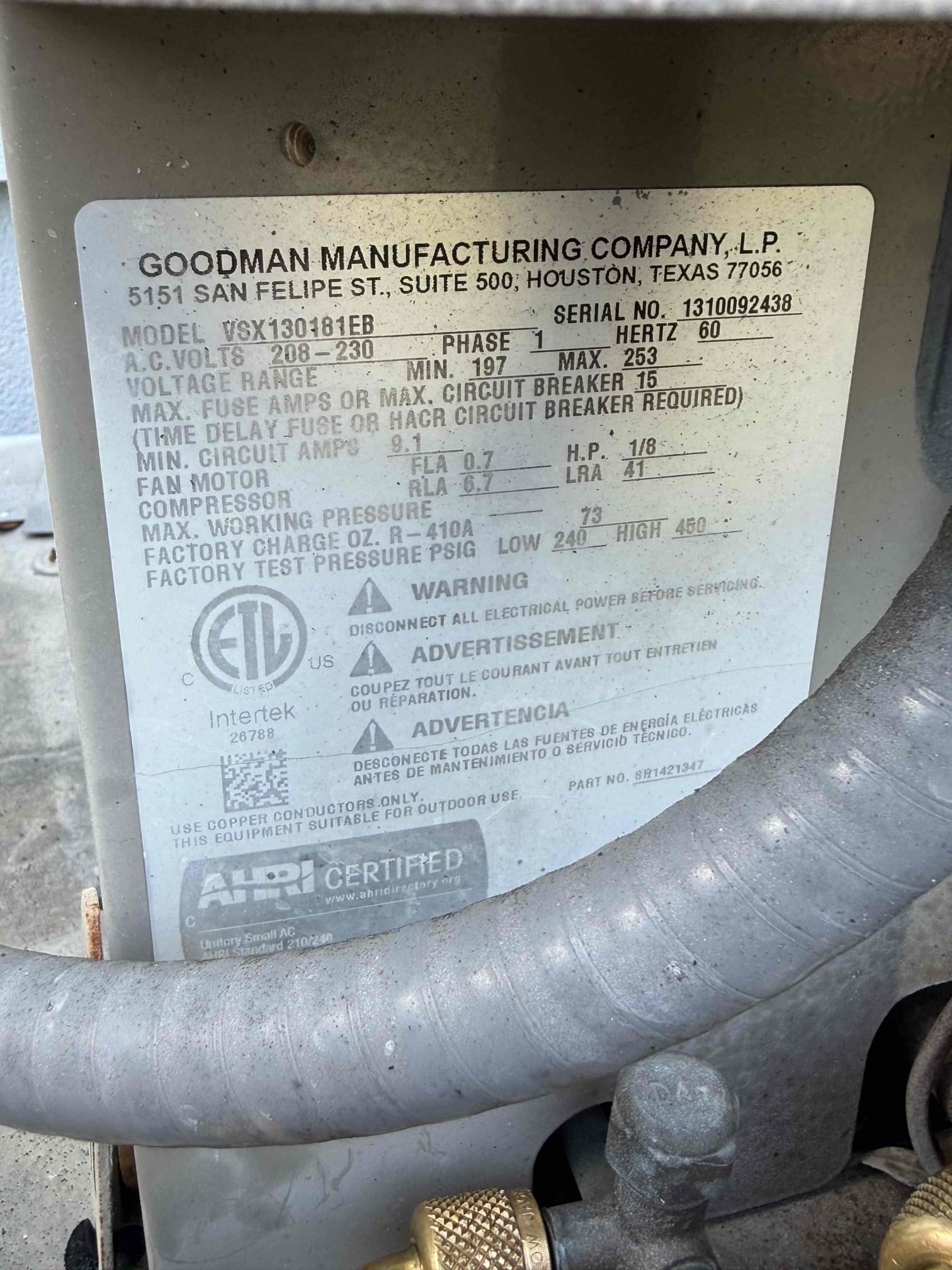 Reason for call:
No cool

Equipment:
2013 Goodman 
Condenser out back
Horizontal in attic 

Summary:
On arrival found compressor was not running found dead capacitor and buzzing corroded contactor. Presented to homeowner. He was not happy with price for repair. Mentioned he usually gets capacitors for 40 bucks. His guy was out of town this week. Homeowner decided to not complete repair. Unit is still not operational. 

Solution: 
collected for service fee 