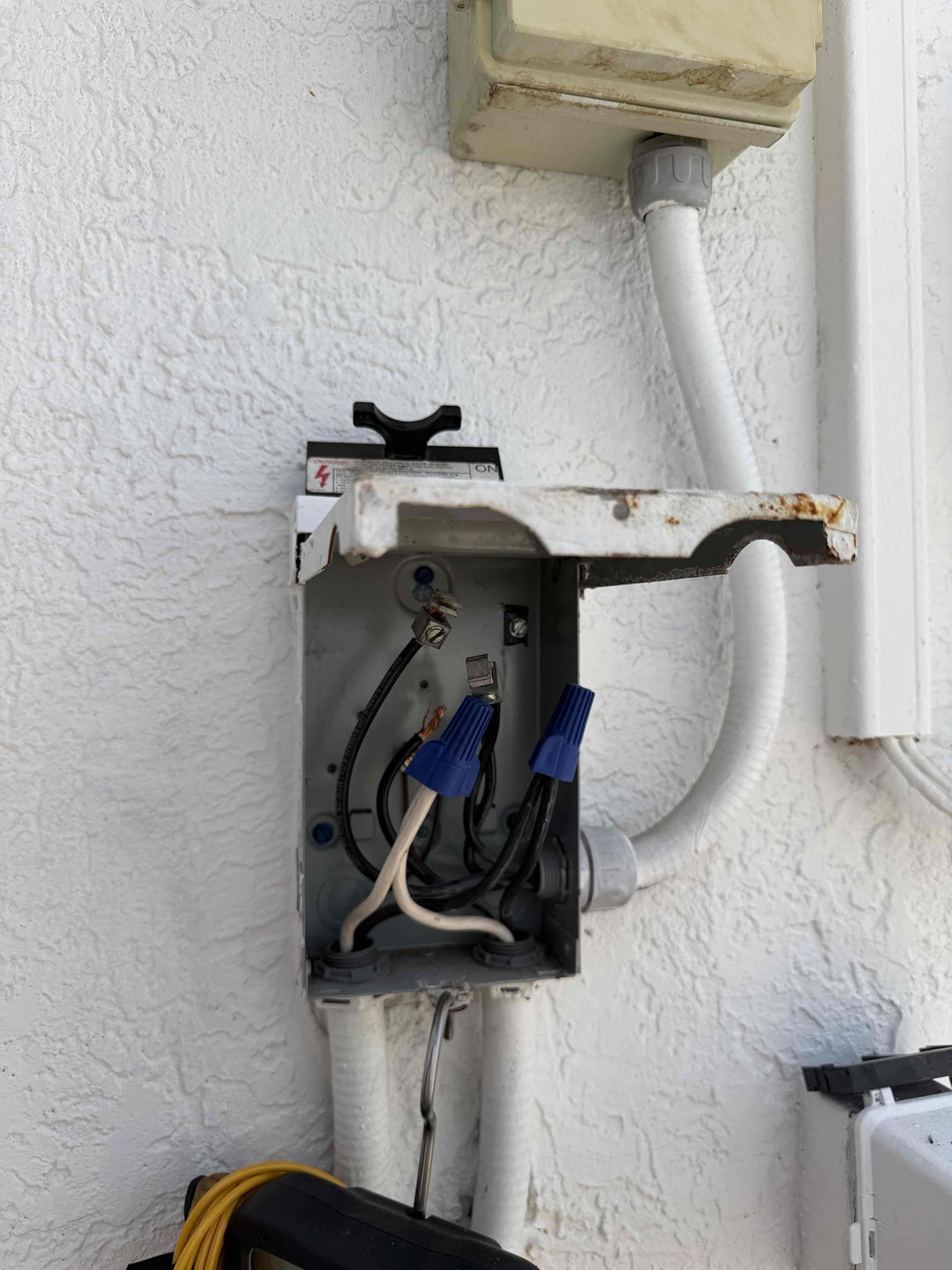 Also recommending new condenser disconnect as existing is bypassed. Will perform first Maitenence in August. 
Scope of work:
- Replace compressor
- New refrigerant
- Acid avenger treatment flush
- new filter drier
- new capacitor
No guarantee due to system flooded during hurricane

System is cooling at this time. Advised client to not run the system during construction. 