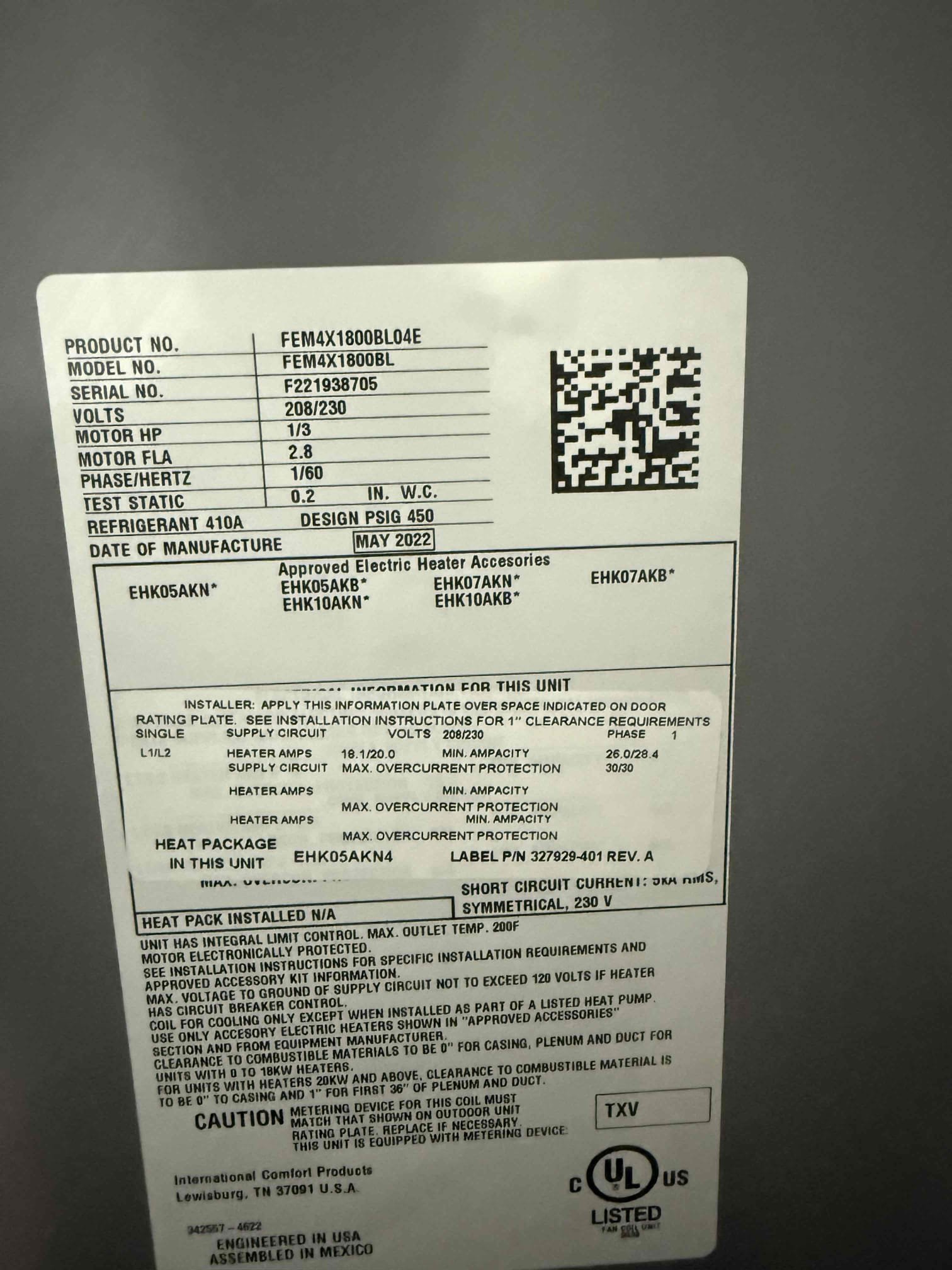 On arrival found upstairs ADU hvac not keeping with temp. Found sub cooling off. Added 1lb of refrigerant to bring to proper levels. Temp split improved some however did not resolve issue fully. U it has restriction in refrigerant circuit that need to be addressed. Will submit estimate for repairs. 