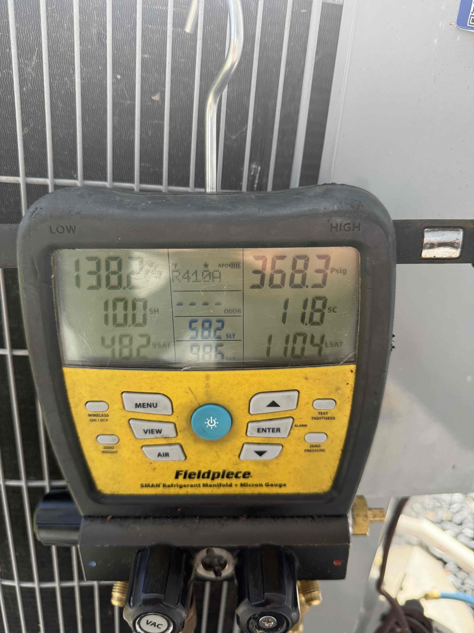 On arrival found upstairs ADU hvac not keeping with temp. Found sub cooling off. Added 1lb of refrigerant to bring to proper levels. Temp split improved some however did not resolve issue fully. U it has restriction in refrigerant circuit that need to be addressed. Will submit estimate for repairs. 